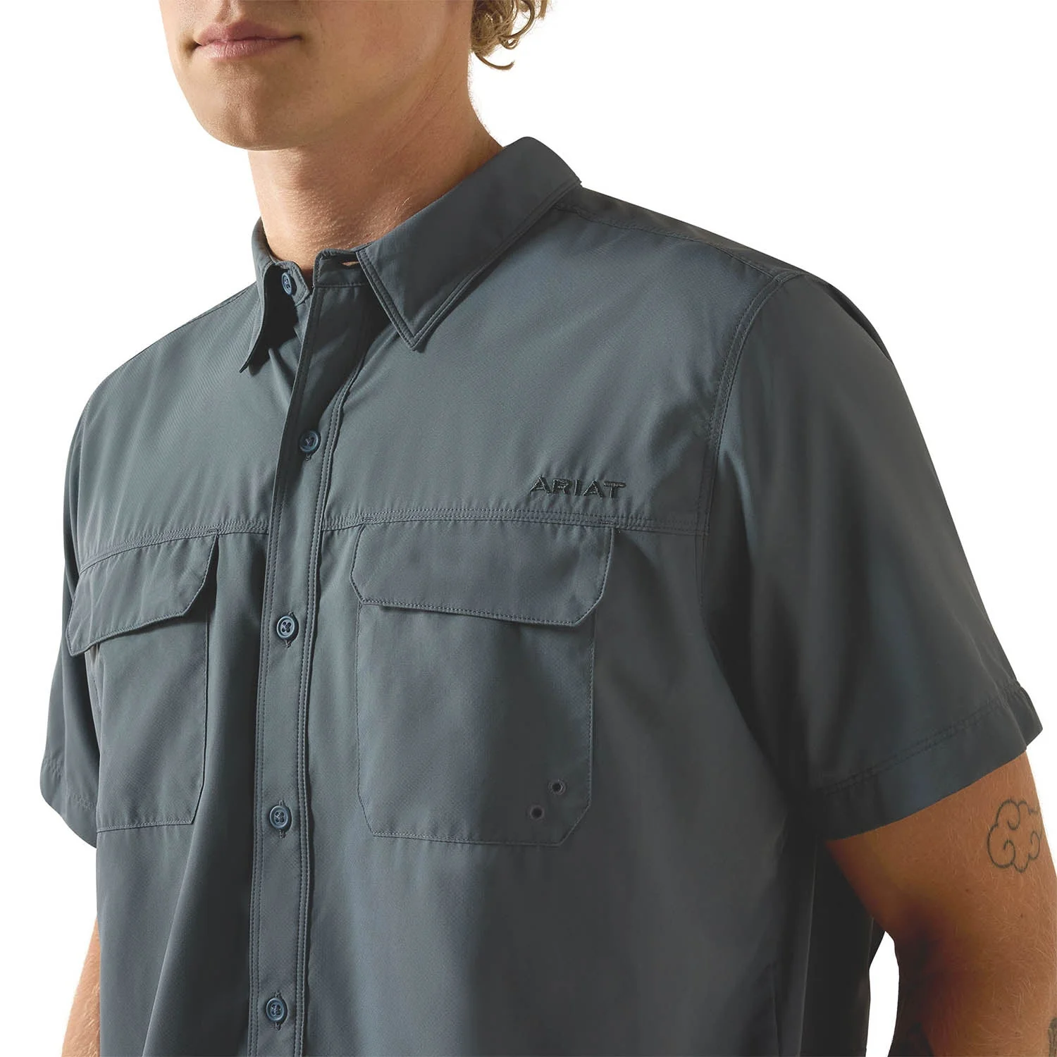 Ariat Men's VentTek Fitted Outbound Short Sleeve Shirt - Image 9