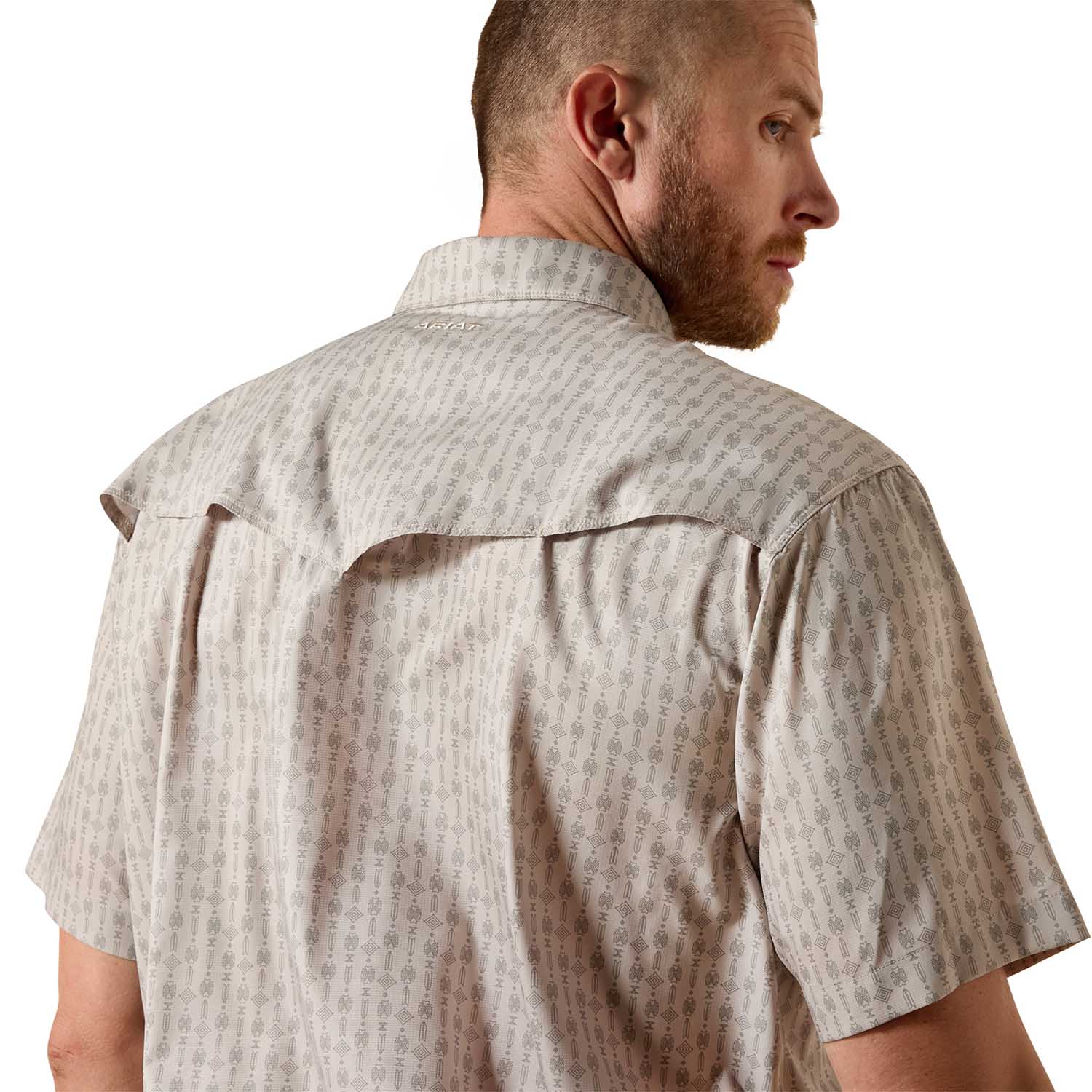 Ariat Men's Western VentTek Short Sleeve Snap Shirt - Image 3