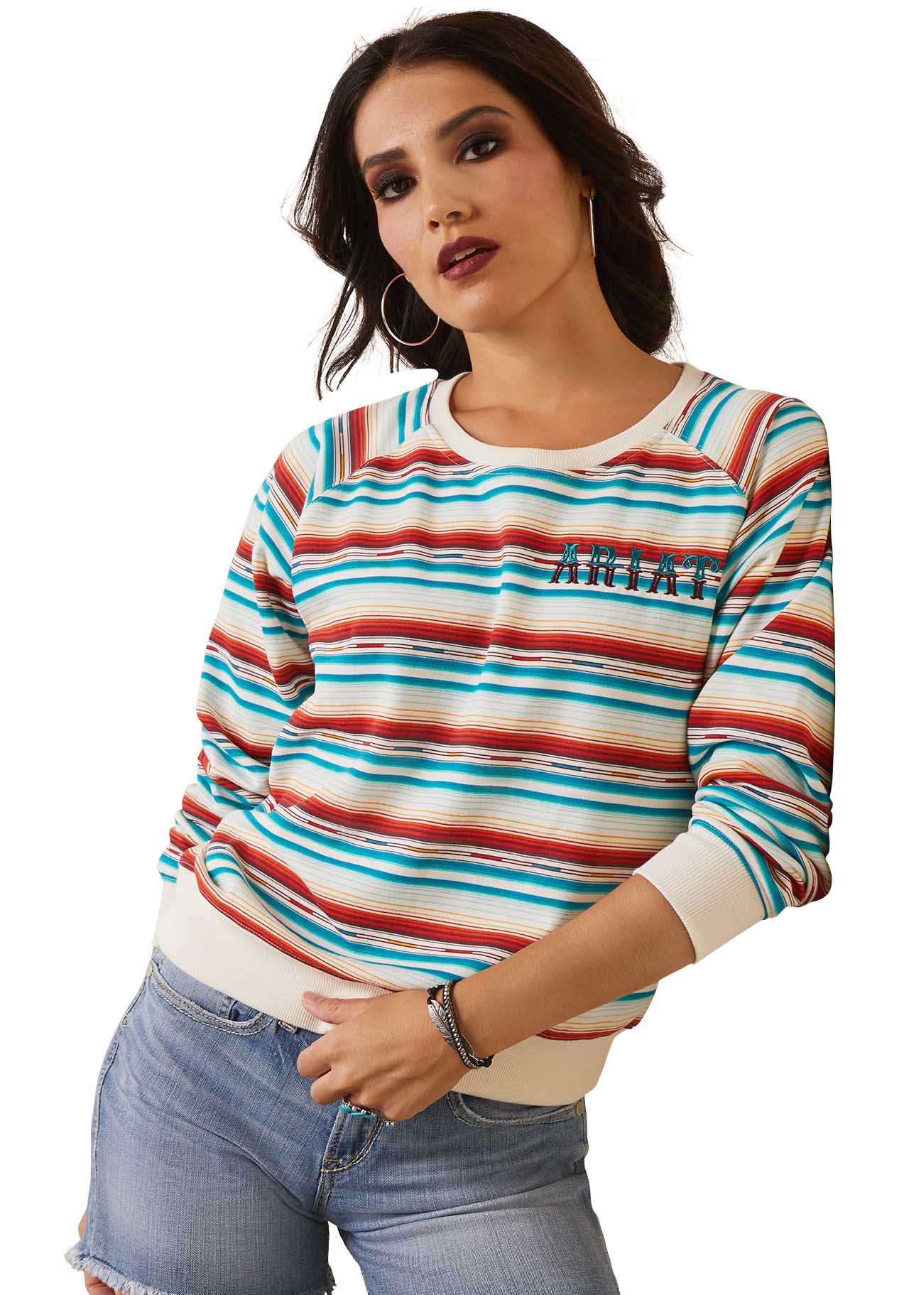 Ariat Women's R.E.A.L. Rosa Serape Sweatshirt - Image 10