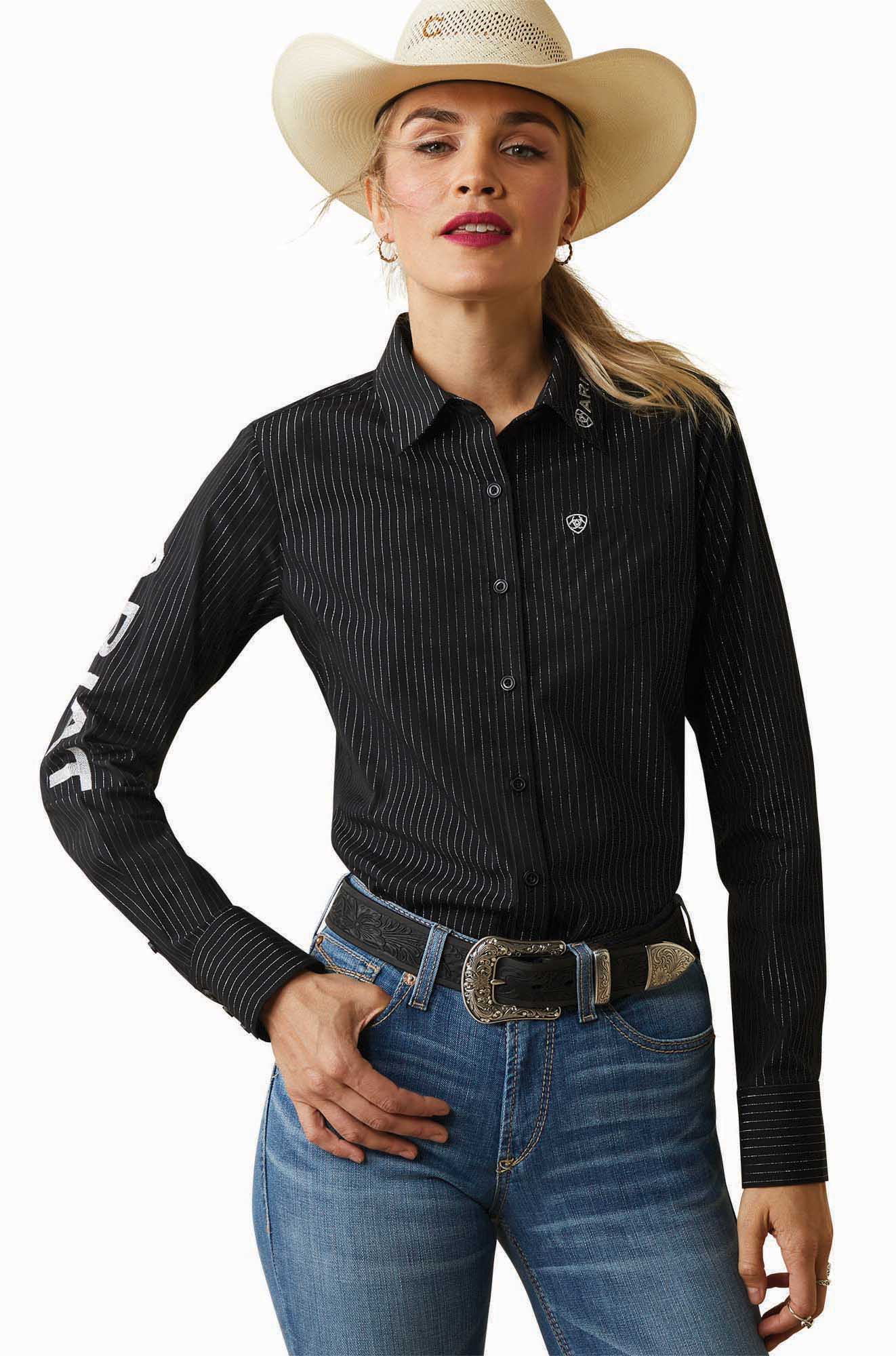 Ariat Womenâs Team Kirby Wrinkle-Resistant Stretch Western Performance Shirt - Image 11