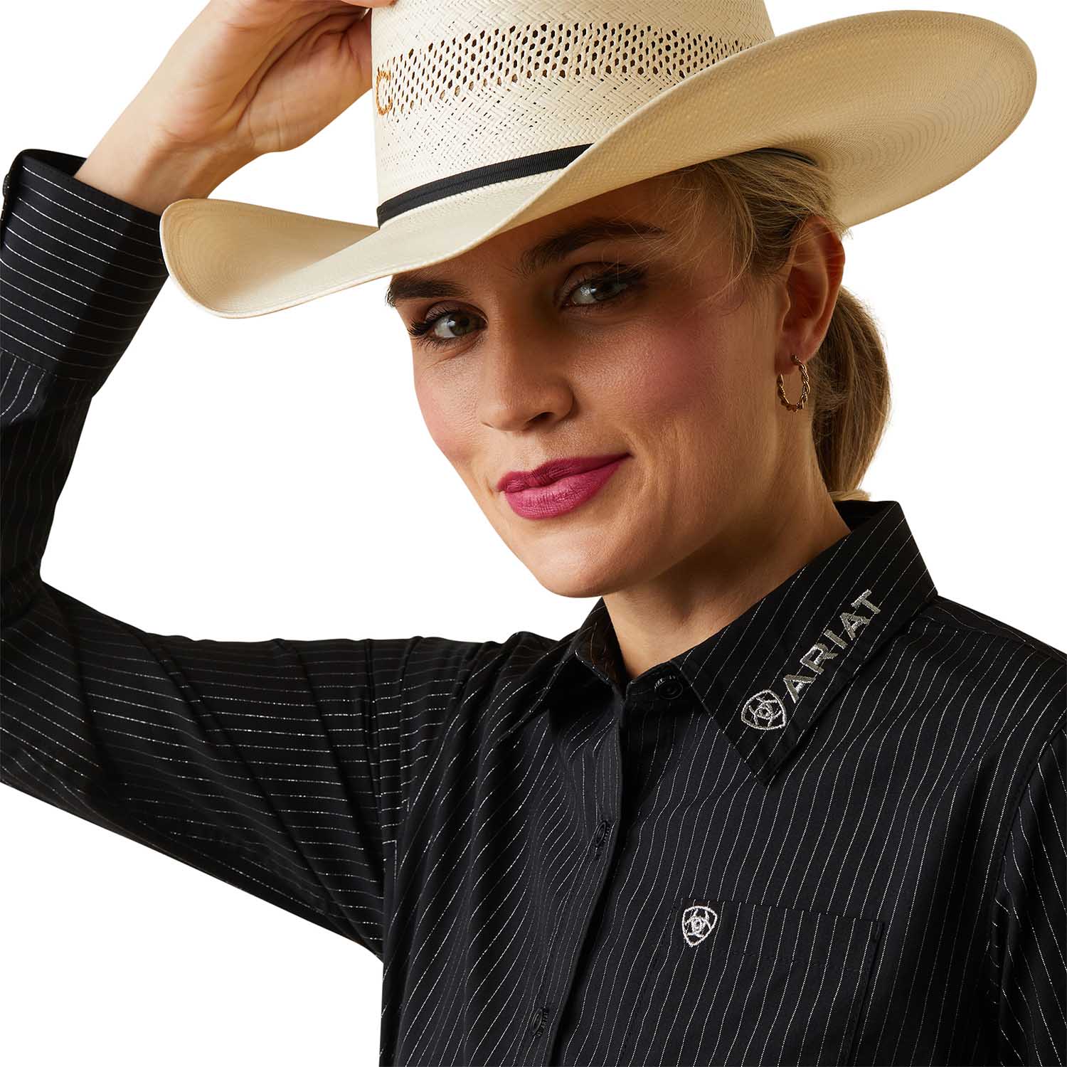 Ariat Womenâs Team Kirby Wrinkle-Resistant Stretch Western Performance Shirt - Image 14