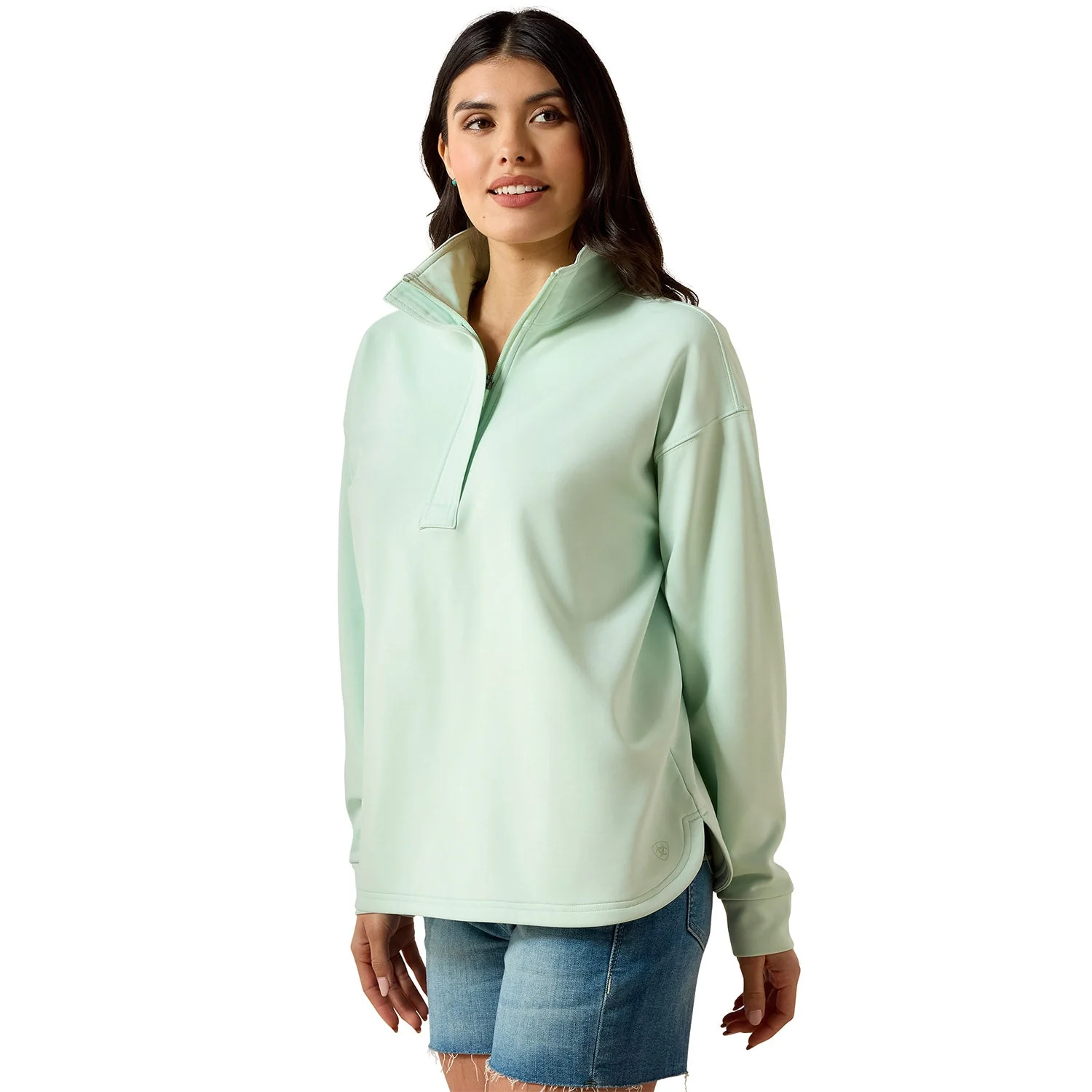 Ariat Women's Breeze Logo 1/2 Zip Fleece Sweatshirt - Image 4