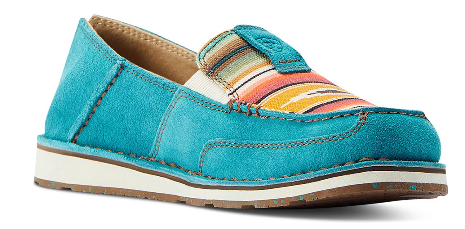Ariat Women's Cruisers, Teal & Suede - Image 40