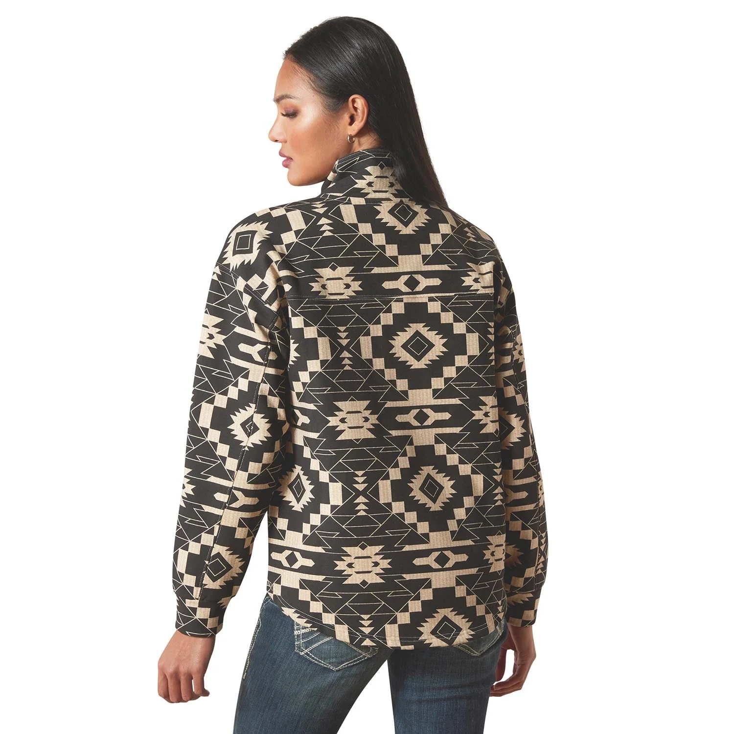 Ariat Womens Hometown Button Front Sweatshirt - Image 2