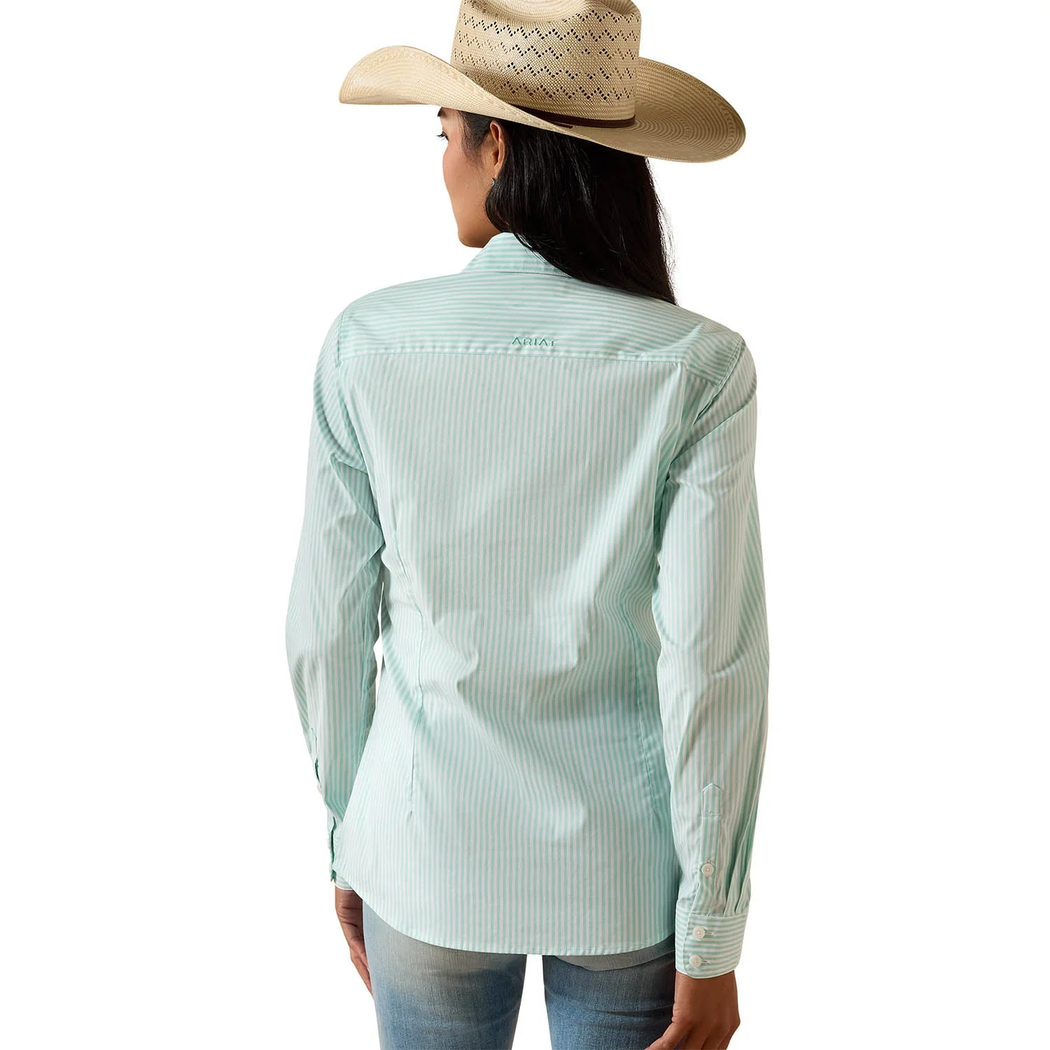 Ariat Women's Kirby Long Sleeve Collared Button-Down Shirt – Rider-Tested Stretch Poplin Equestrian Top - Image 5