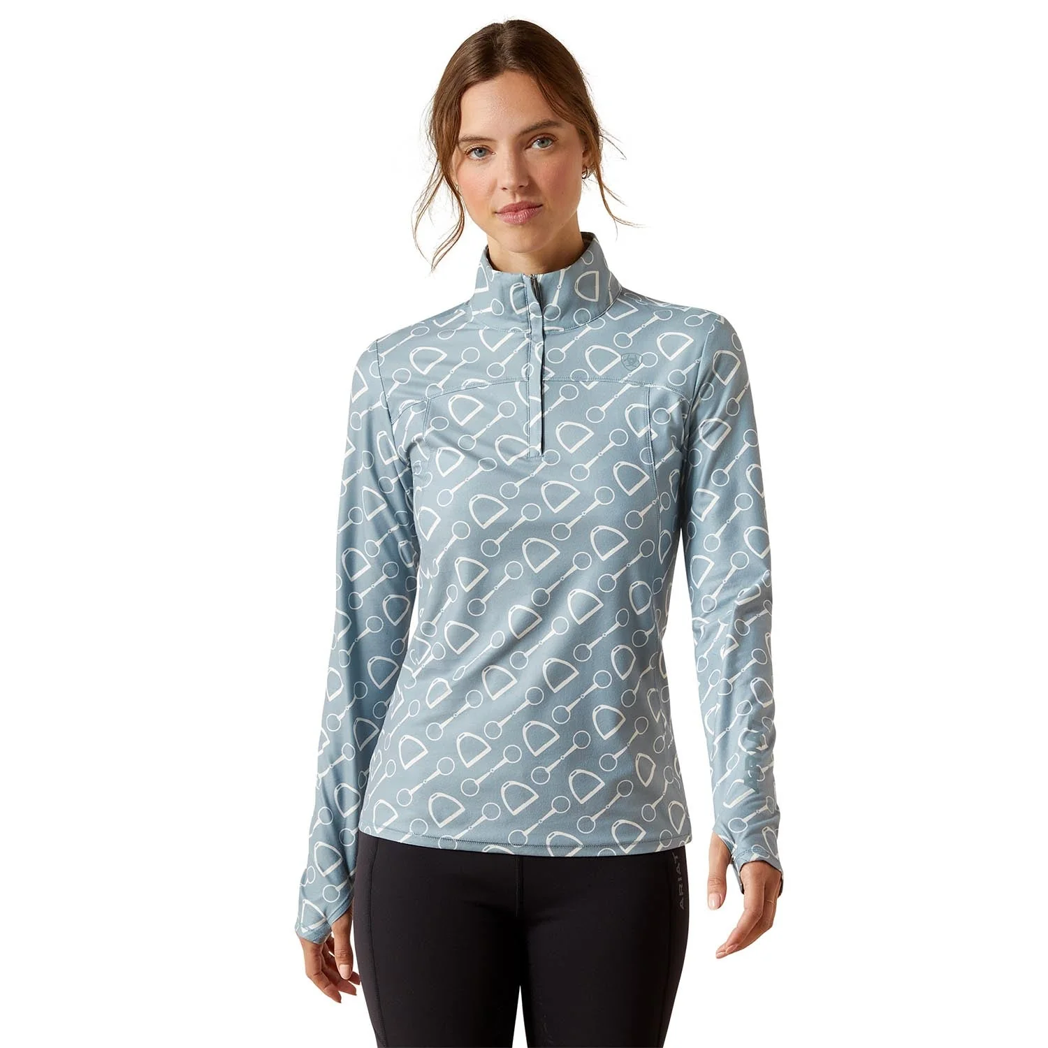 Ariat Women's Lowell 3.0 Long Sleeve 1/4 Zip Baselayer Shirt – Soft, Breathable, Performance Riding Top - Image 8