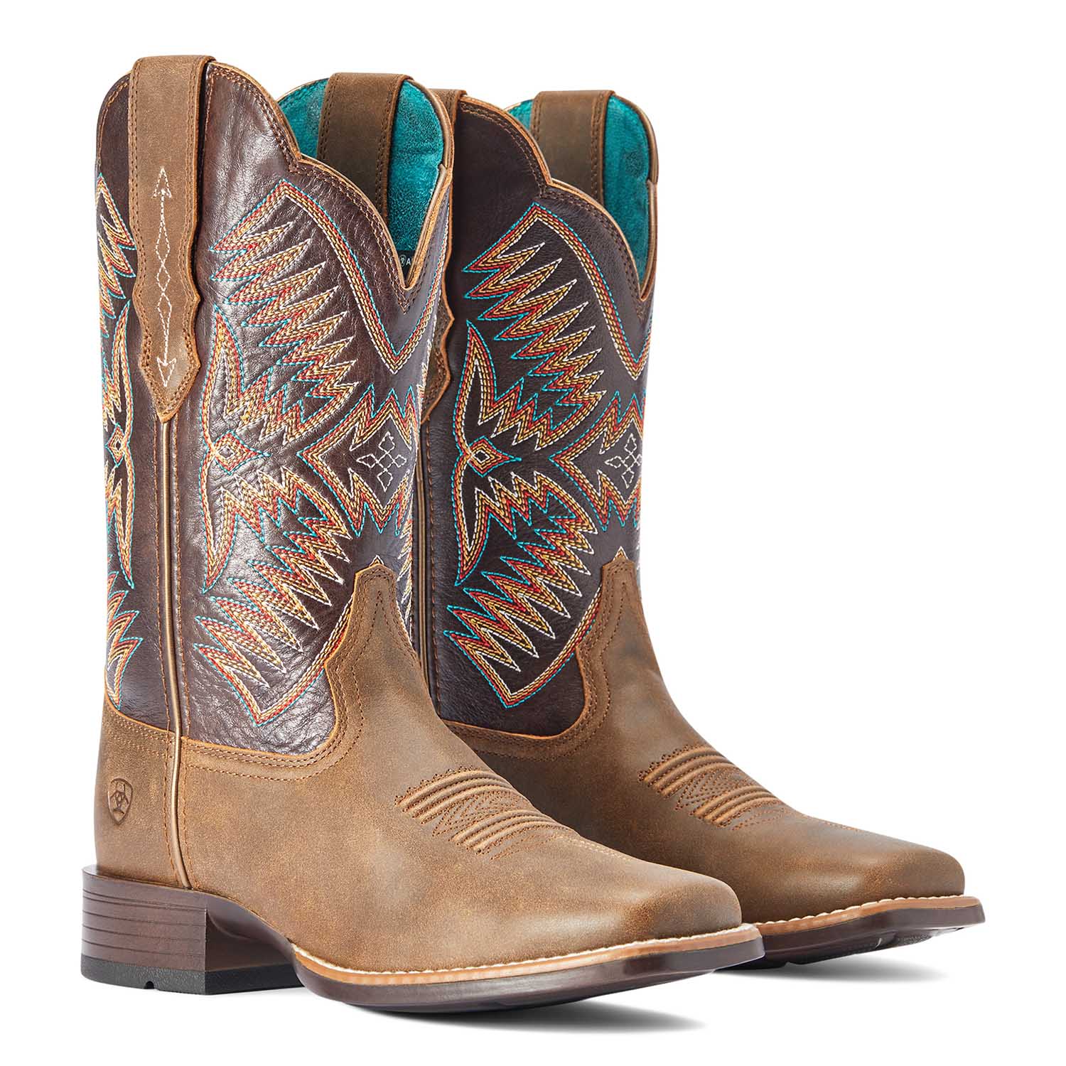 Ariat Women's Odessa StretchFit Western Boot, Fateful Brown - Image 49
