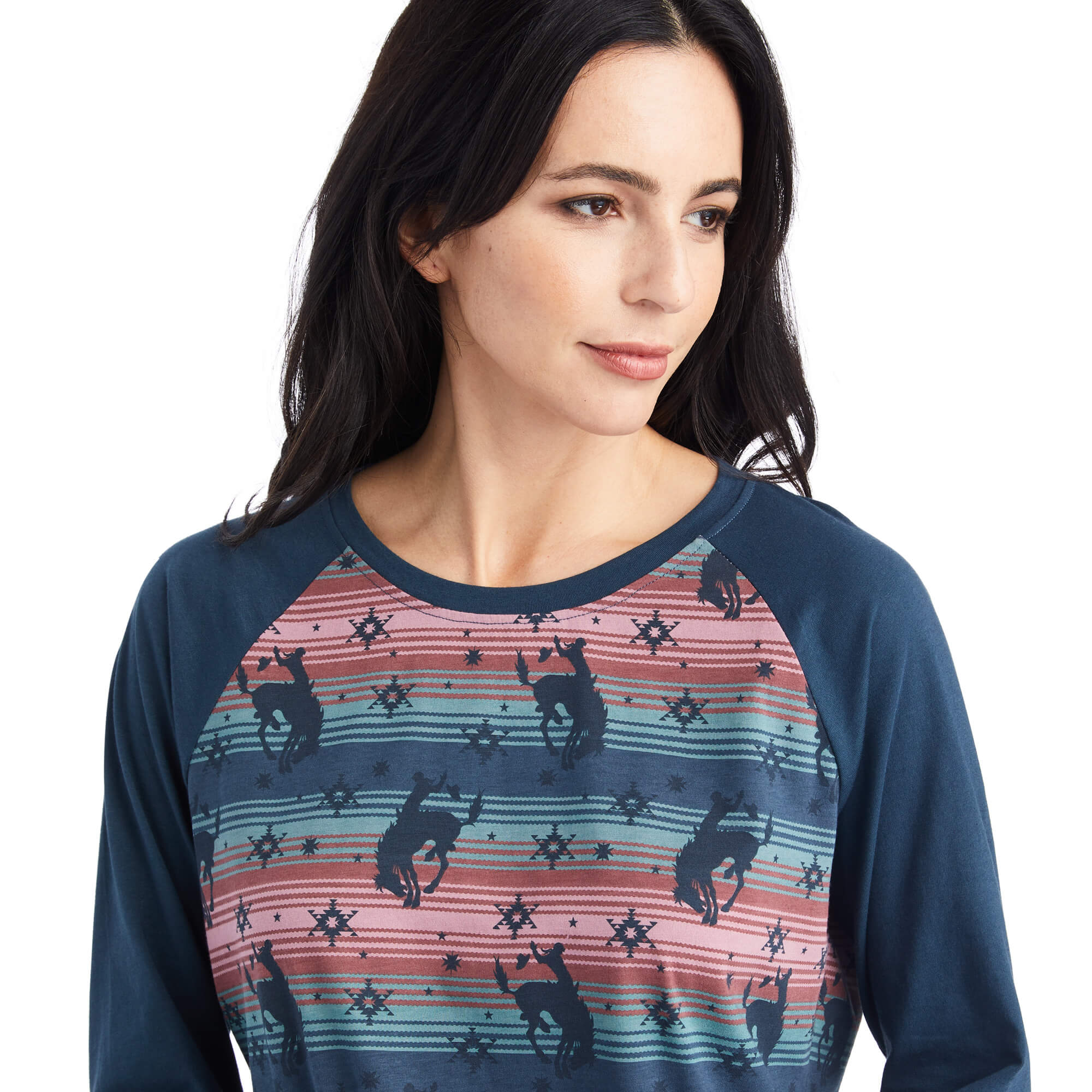 Ariat Women's Pajama Set, Bucking Serape - Image 4