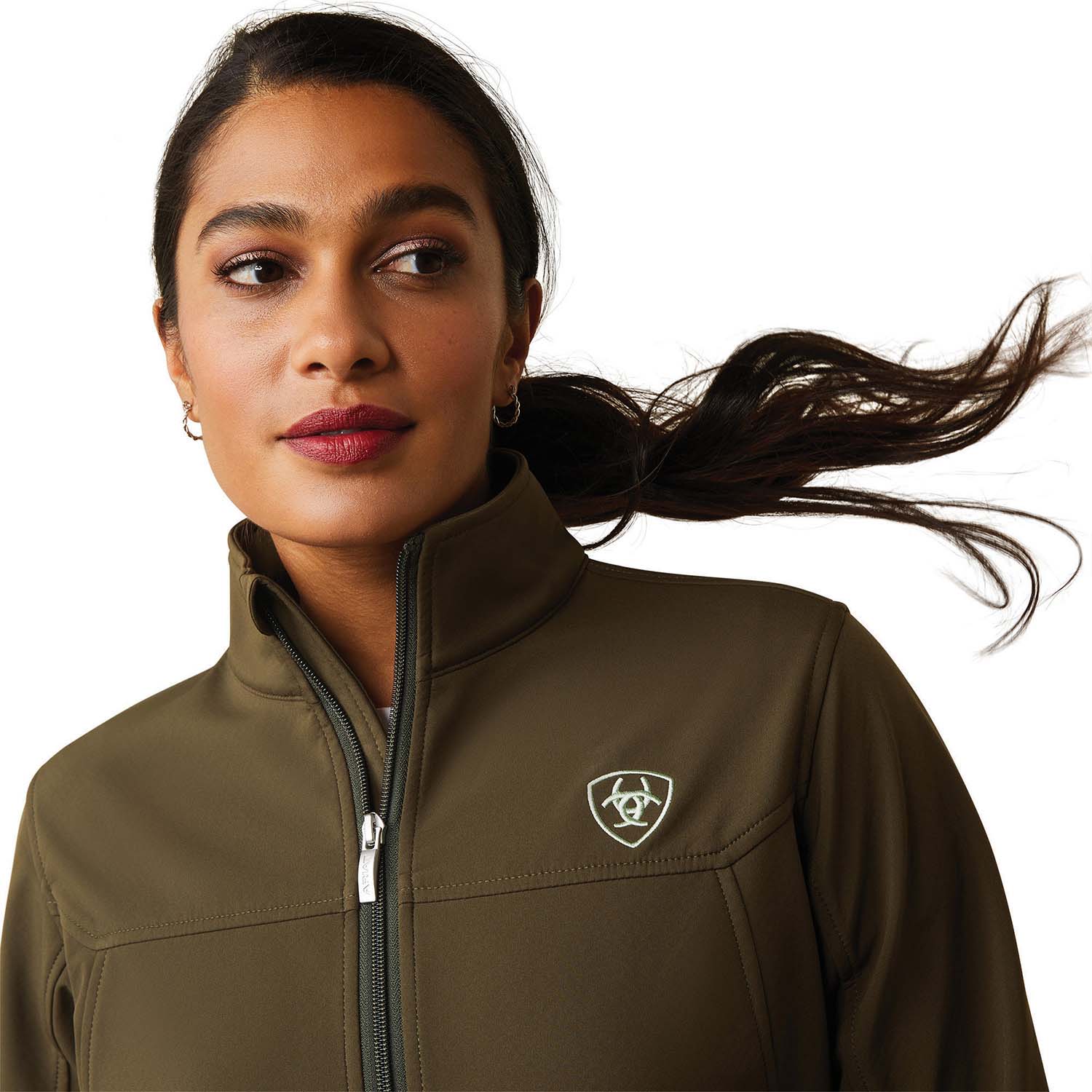 Ariat Women's Team Softshell Jacket, Relic - Image 3