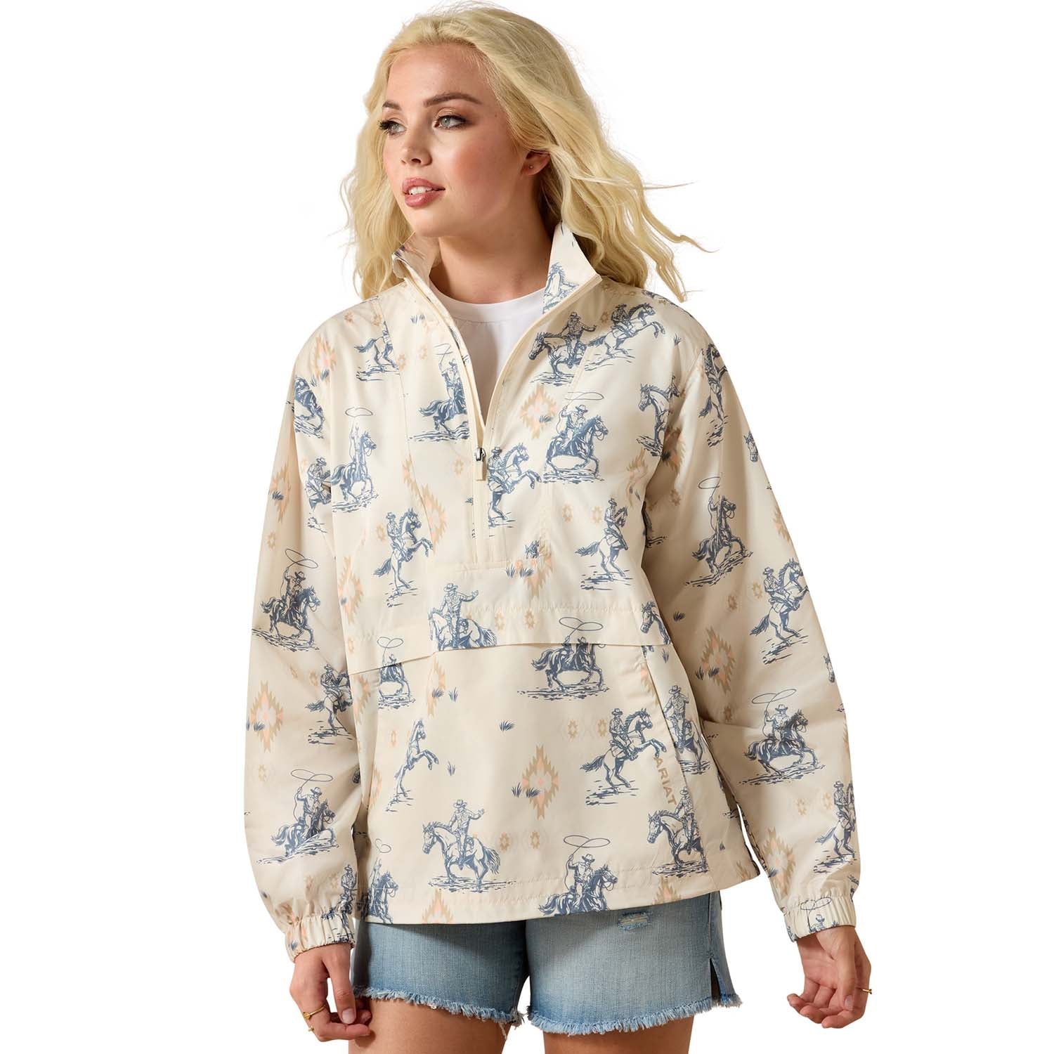 Ariat Women's Whisper Pullover Jacket – Lightweight Water-Repellent Windbreaker - Image 9