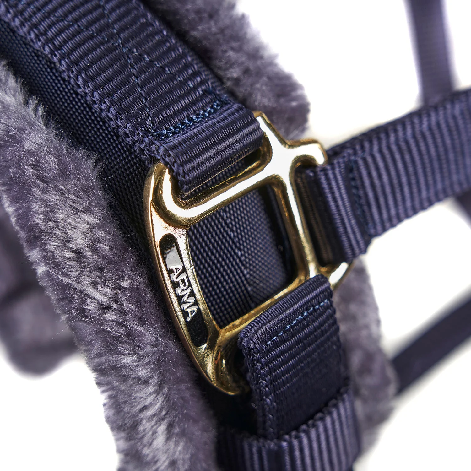 Arma Fleece Lined Lunge Cavesson – Adjustable Nylon Training Cavesson for Horses - Image 6