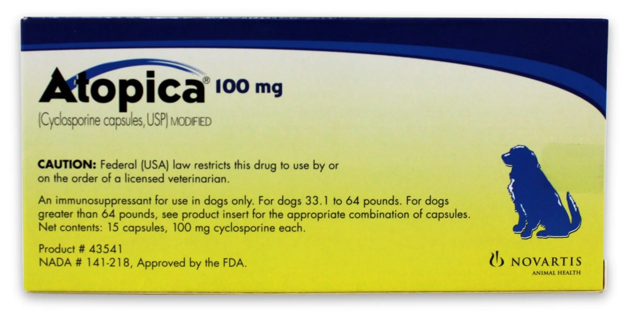 Rx Atopica (cylosporine) Capsules for Dogs - Image 4