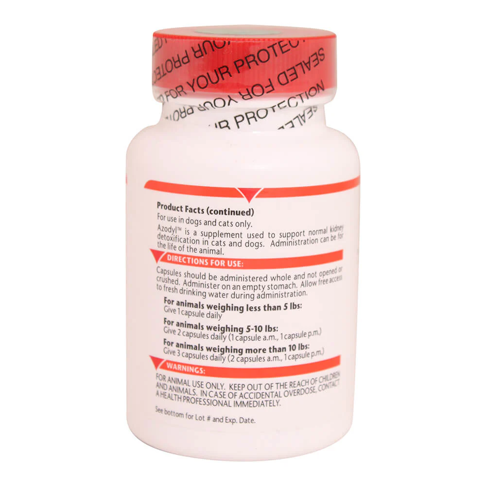 Vetoquinol Azodyl Probiotic Supplement for Dogs & Cats, 90 Capsules - Image 3