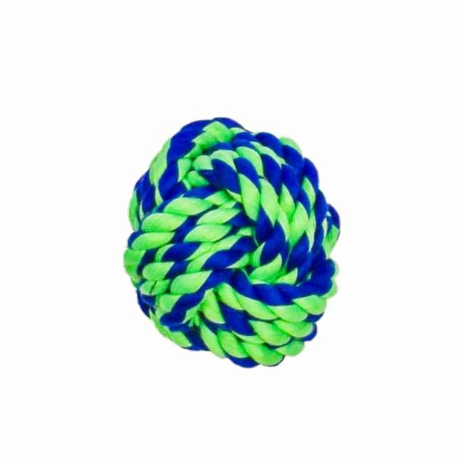 Rugged Rope 100% Cotton Ball Dog Toy - Image 3