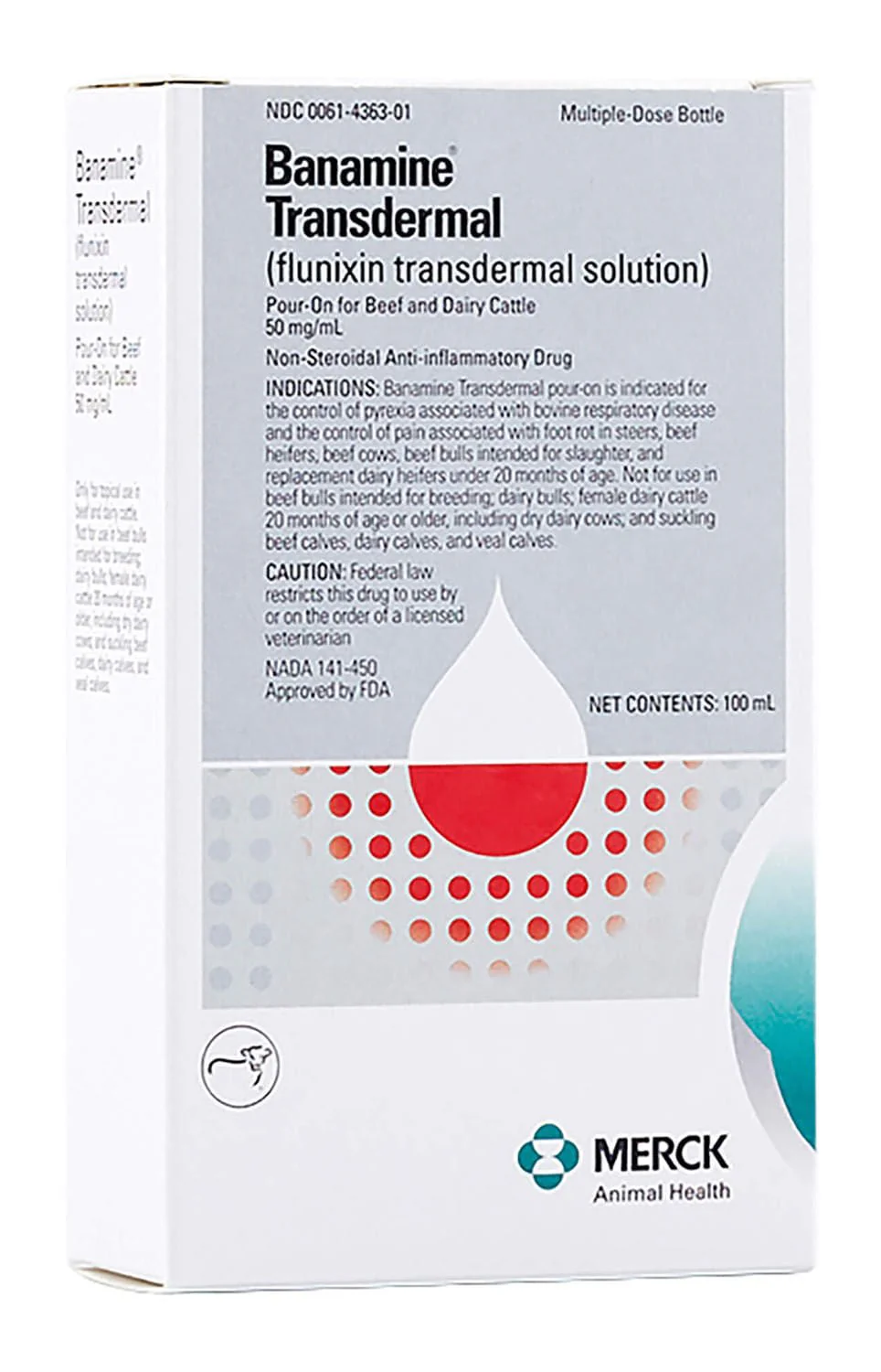 Rx Banamine Transdermal (flunixin transdermal solution) Pour-on for Cattle - Image 3