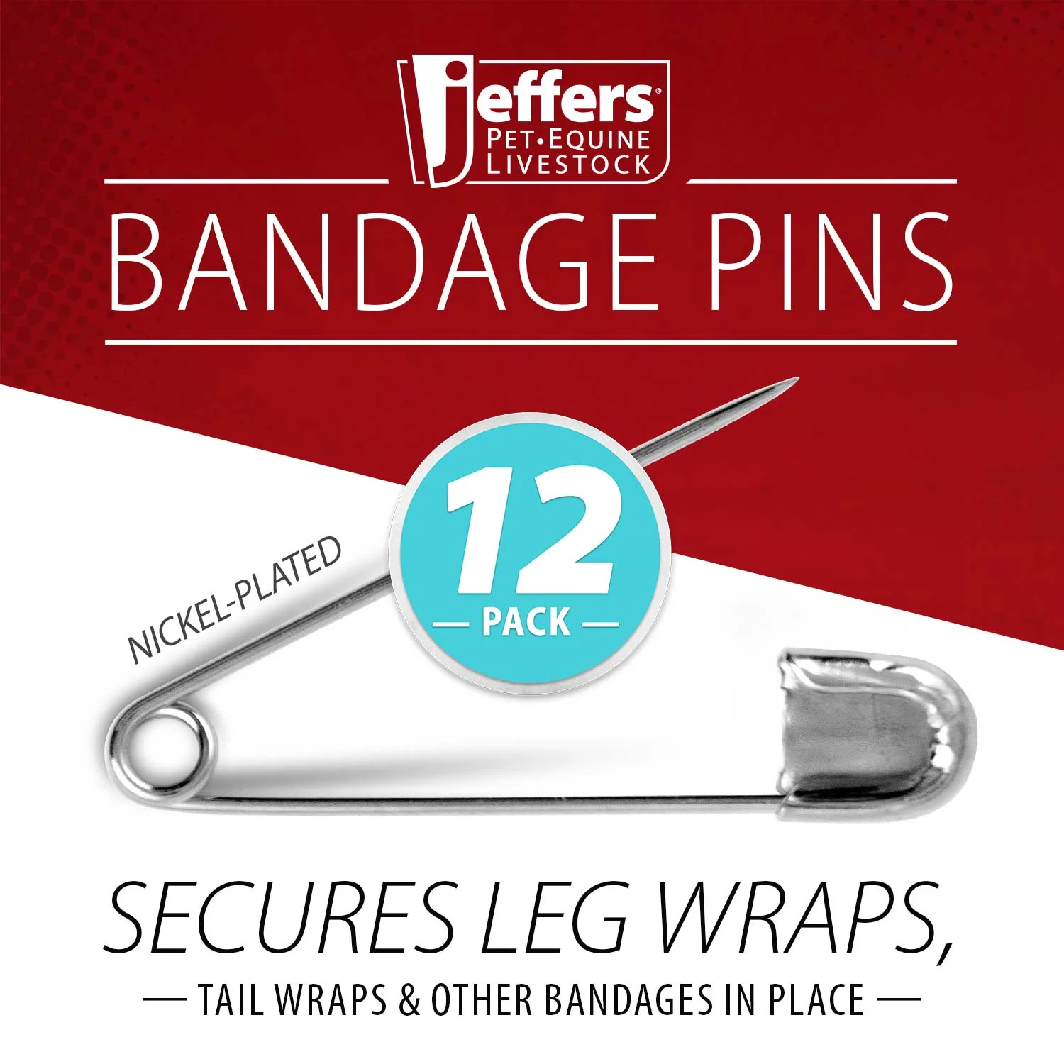 Jeffers Bandage Pins, 12 pk - Image 2