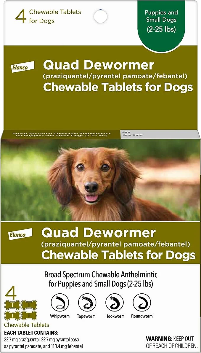 Quad Dewormer Chewable Tablets for Dogs - Image 8