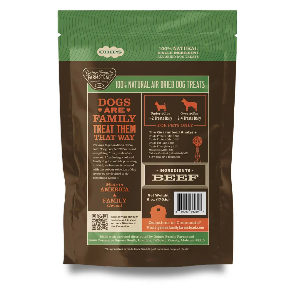 Air-Dried All Natural Single Ingredient Dog Treats – Beef, Chicken, Elk, Sweet Potato & Turkey Tendon, Grain-Free, High Protein, Made in USA - Image 3