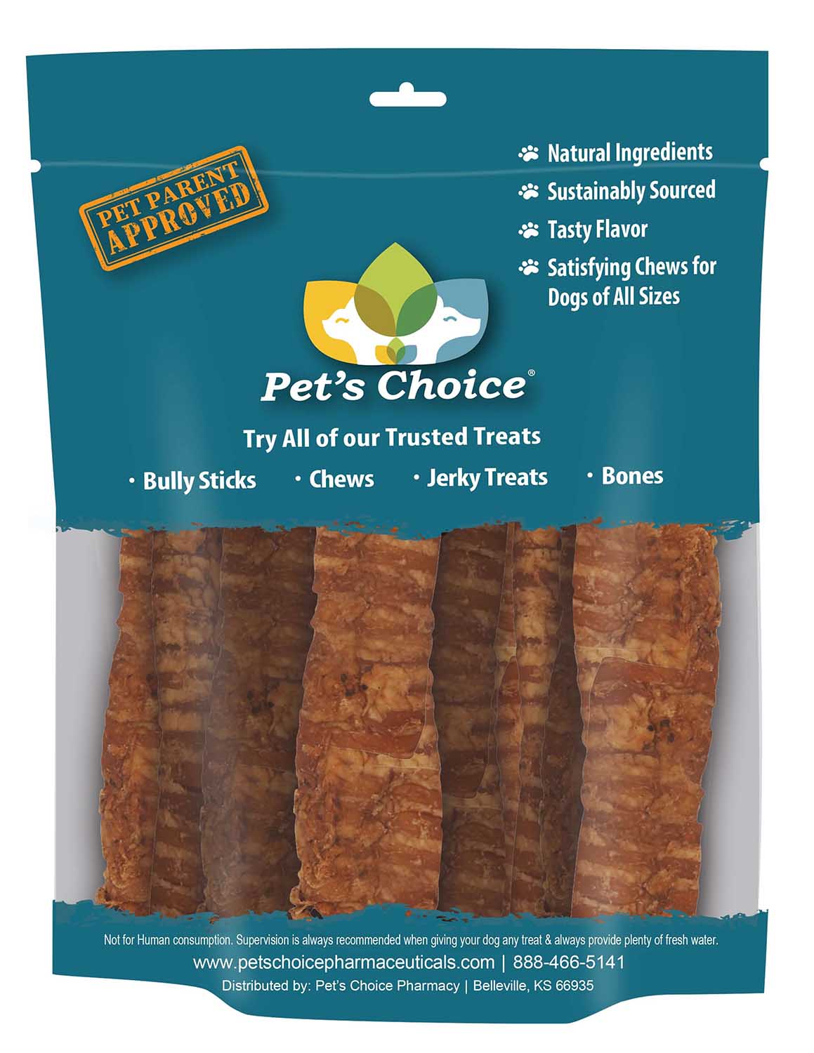Pet's Choice Beef Trachea Dog Chews, 6" - Image 2