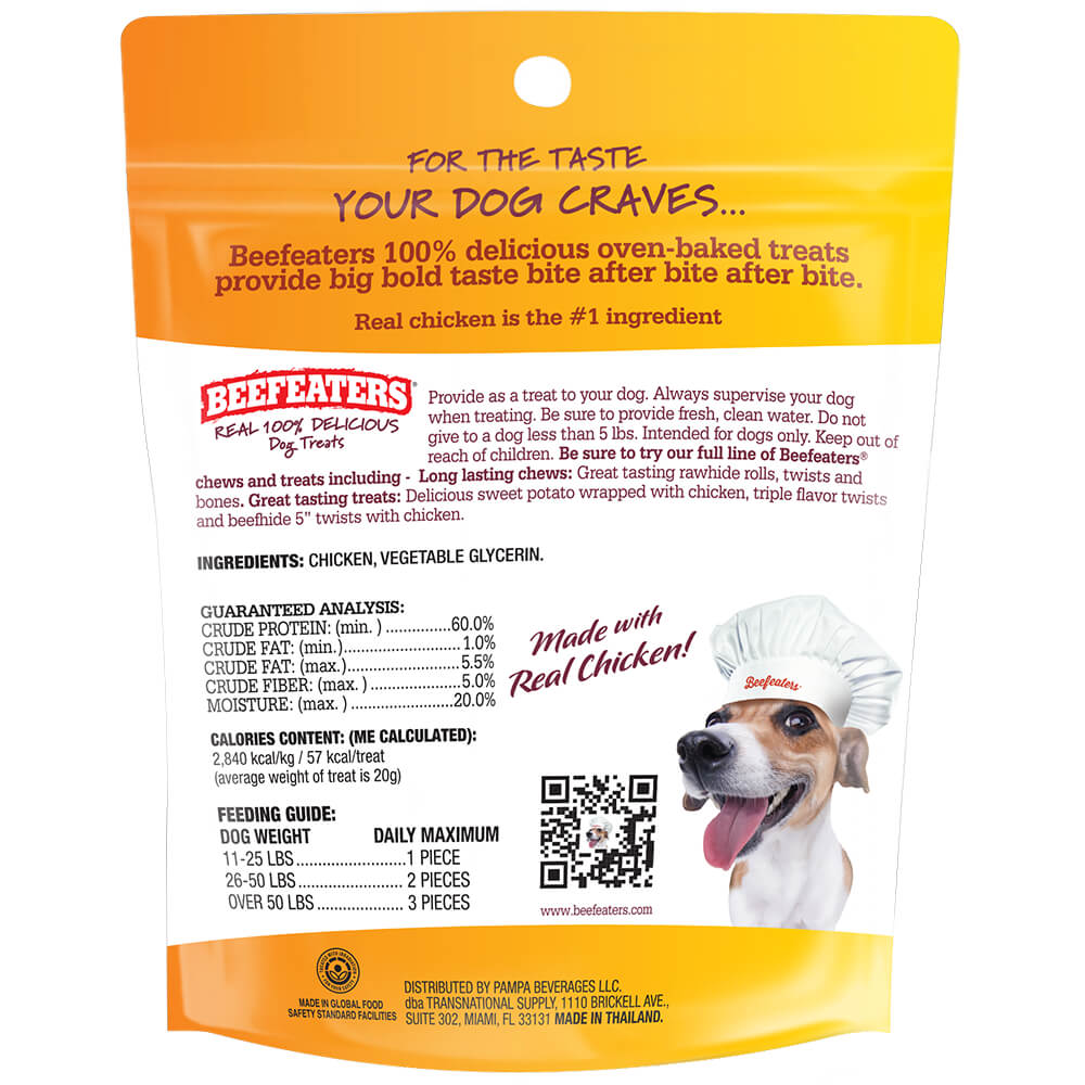 Beefeaters Chicken Jerky Strips Oven-Baked Dog Treats - Image 2