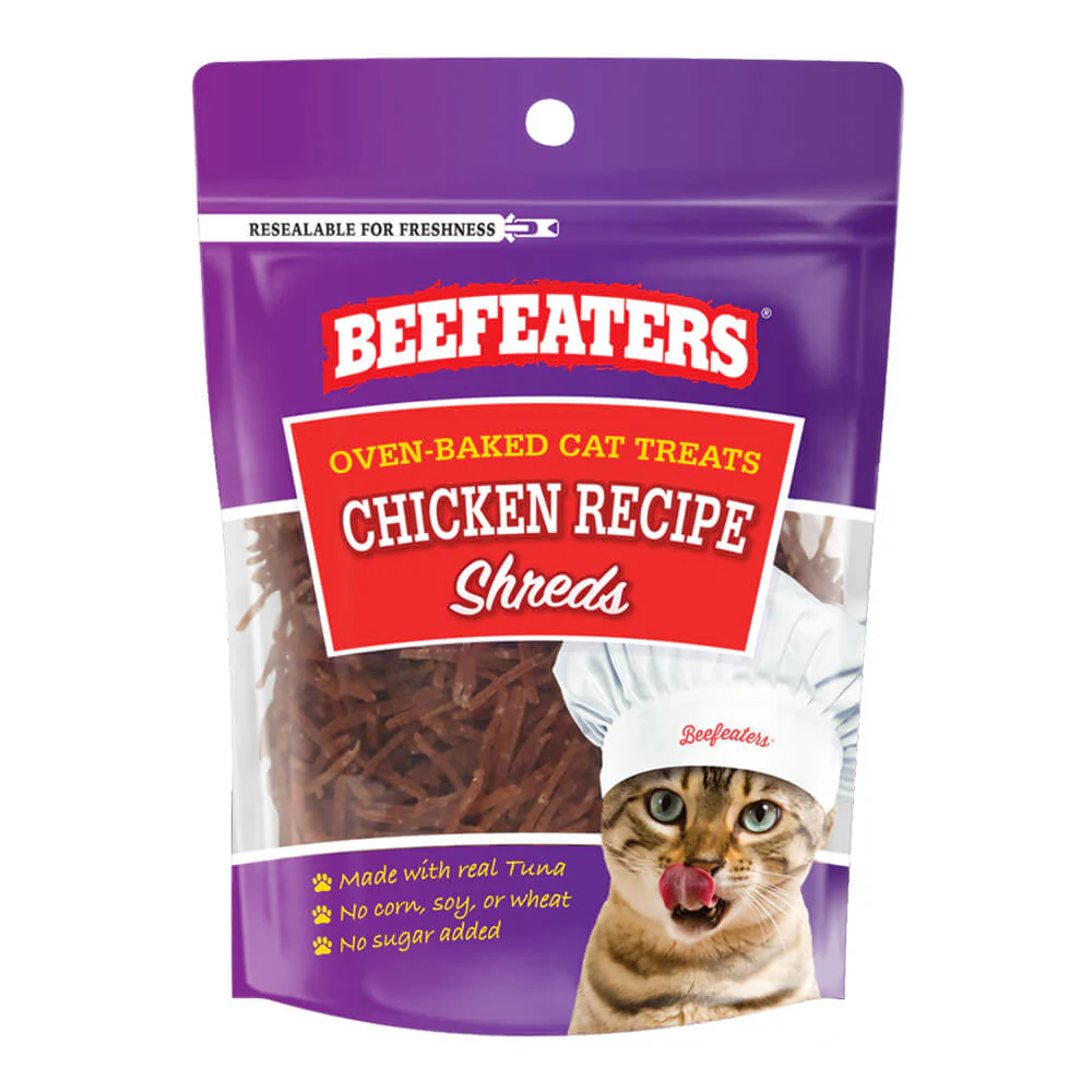 Beefeaters Oven-Baked Cat Treats – Tuna, Salmon & Chicken Fillet Shreds - Image 5