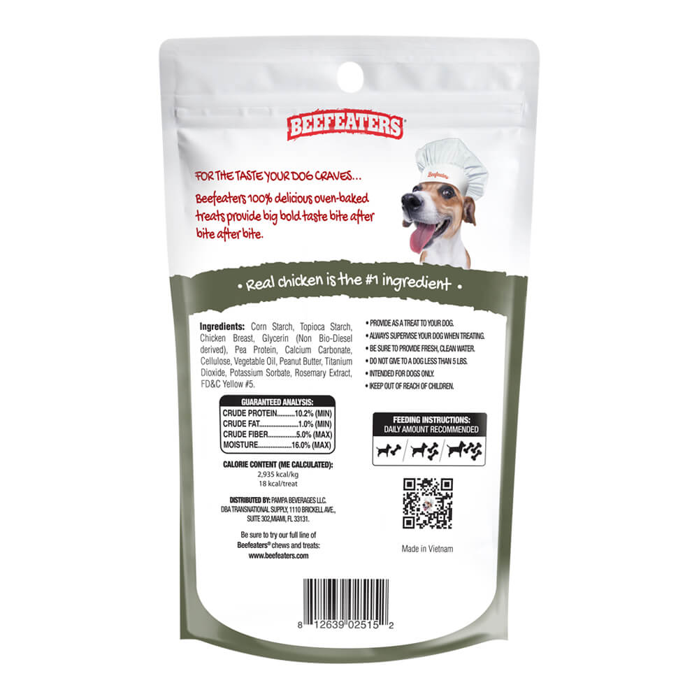 Beefeaters Twist Sticks, Rawhide Free, Oven Baked Dog Treats - Peanut Butter Flavored - Image 2