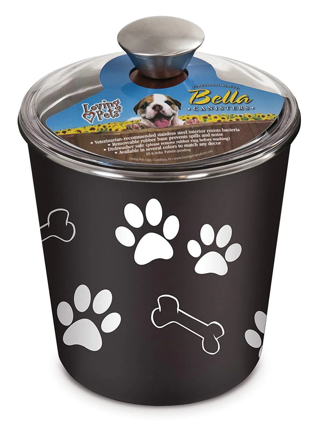 Loving Pets Bella Dog & Cat Treat Canister - Image 2