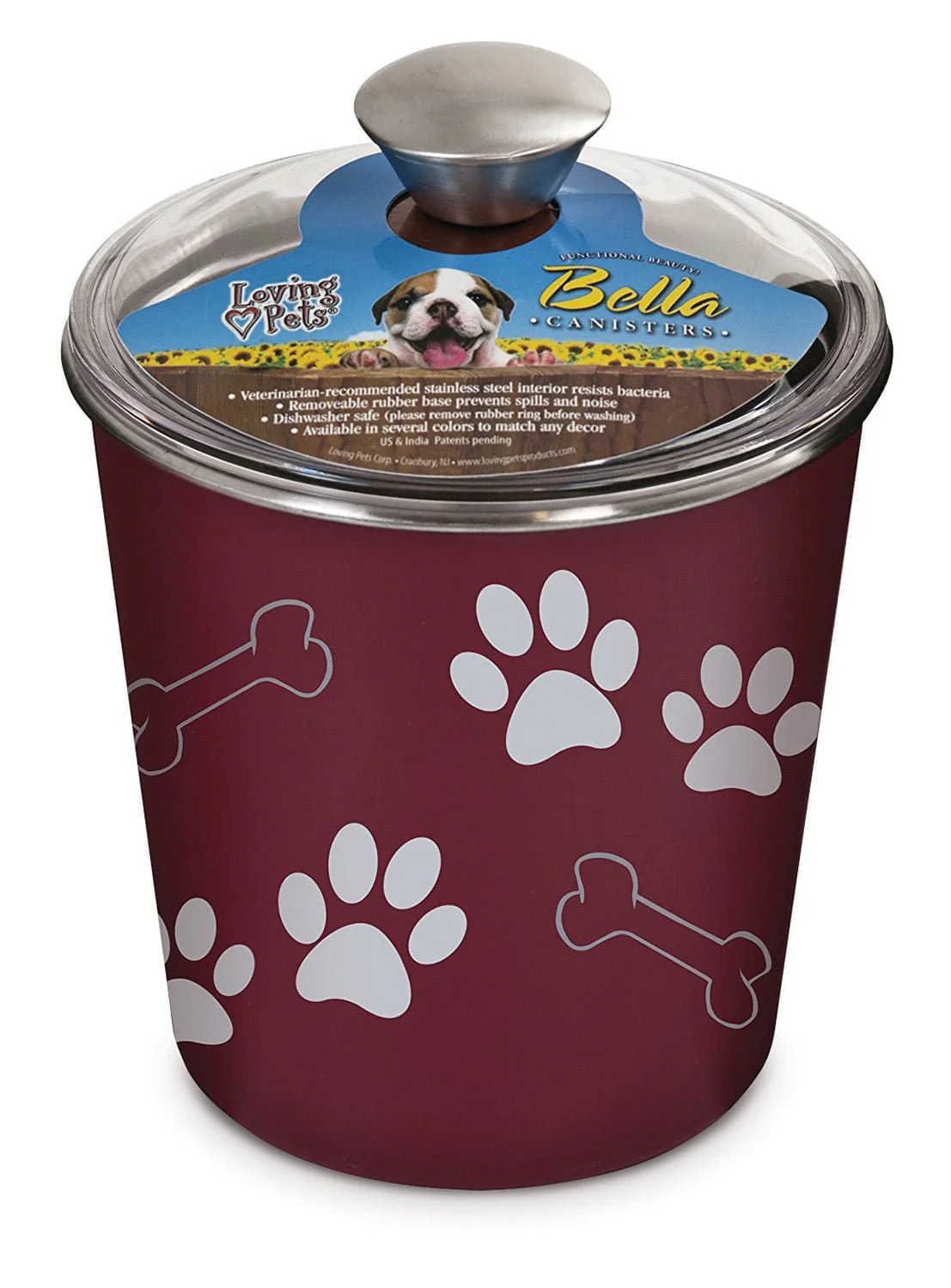 Loving Pets Bella Dog & Cat Treat Canister - Image 3