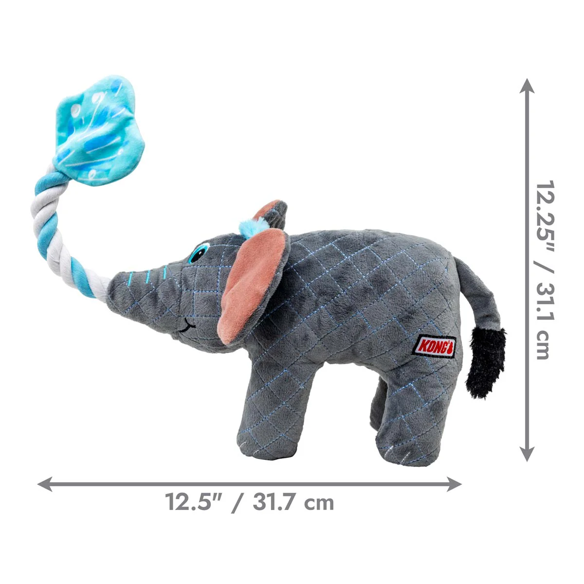 KONG Bendeez™ Plush Dog Toy with Flexible Rope Core & Squeaker - Image 3