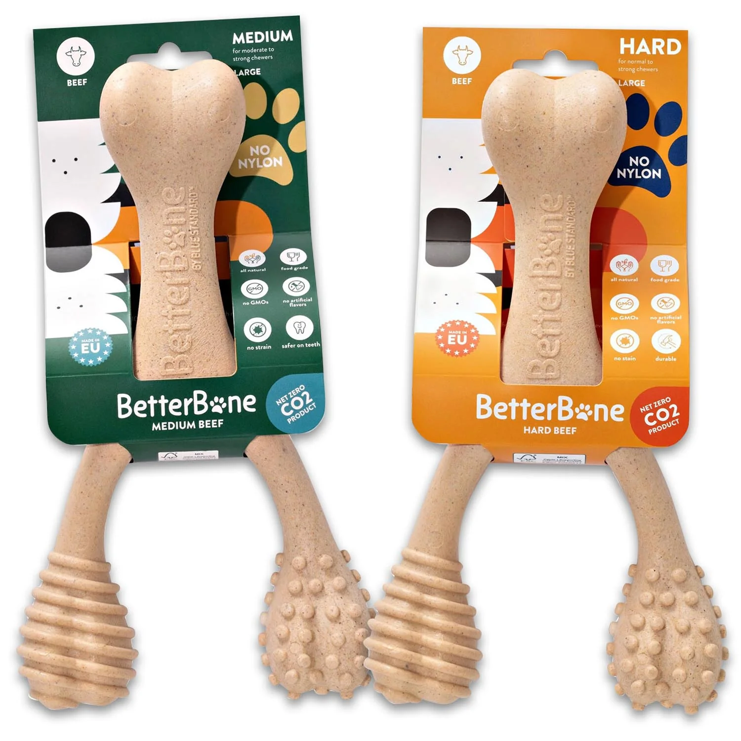 BetterBone Hard Density Natural Dog Chew Toy for Aggressive Chewers, Beef Flavor - Image 8