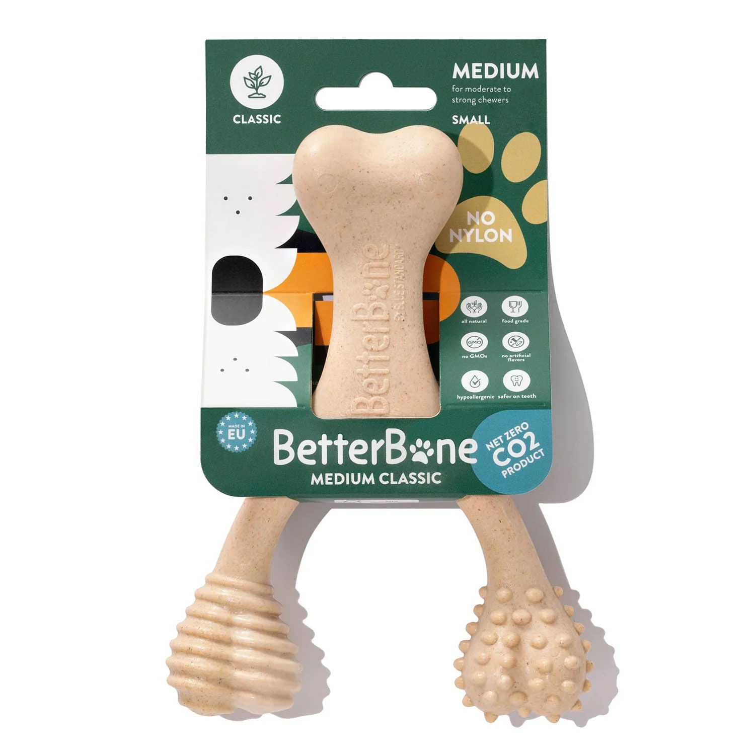BetterBone Medium Density Natural Chew Toy – Classic Flavor for Dogs, Safe & Non-Toxic