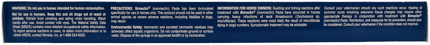 Bimectin Paste Horse Dewormer, 1-dose - Image 3