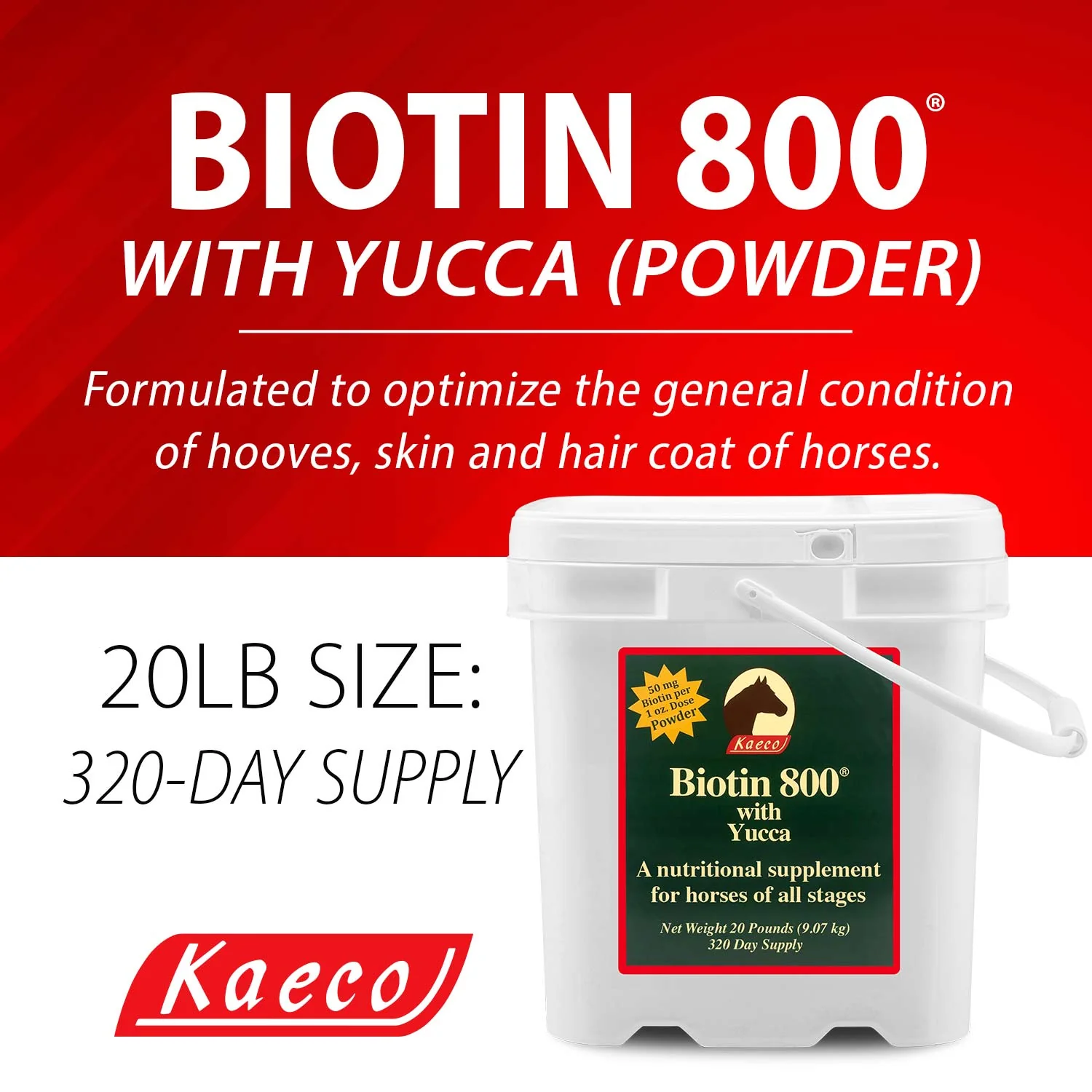 Biotin 800 Powder with Yucca Equine Supplement - Image 12
