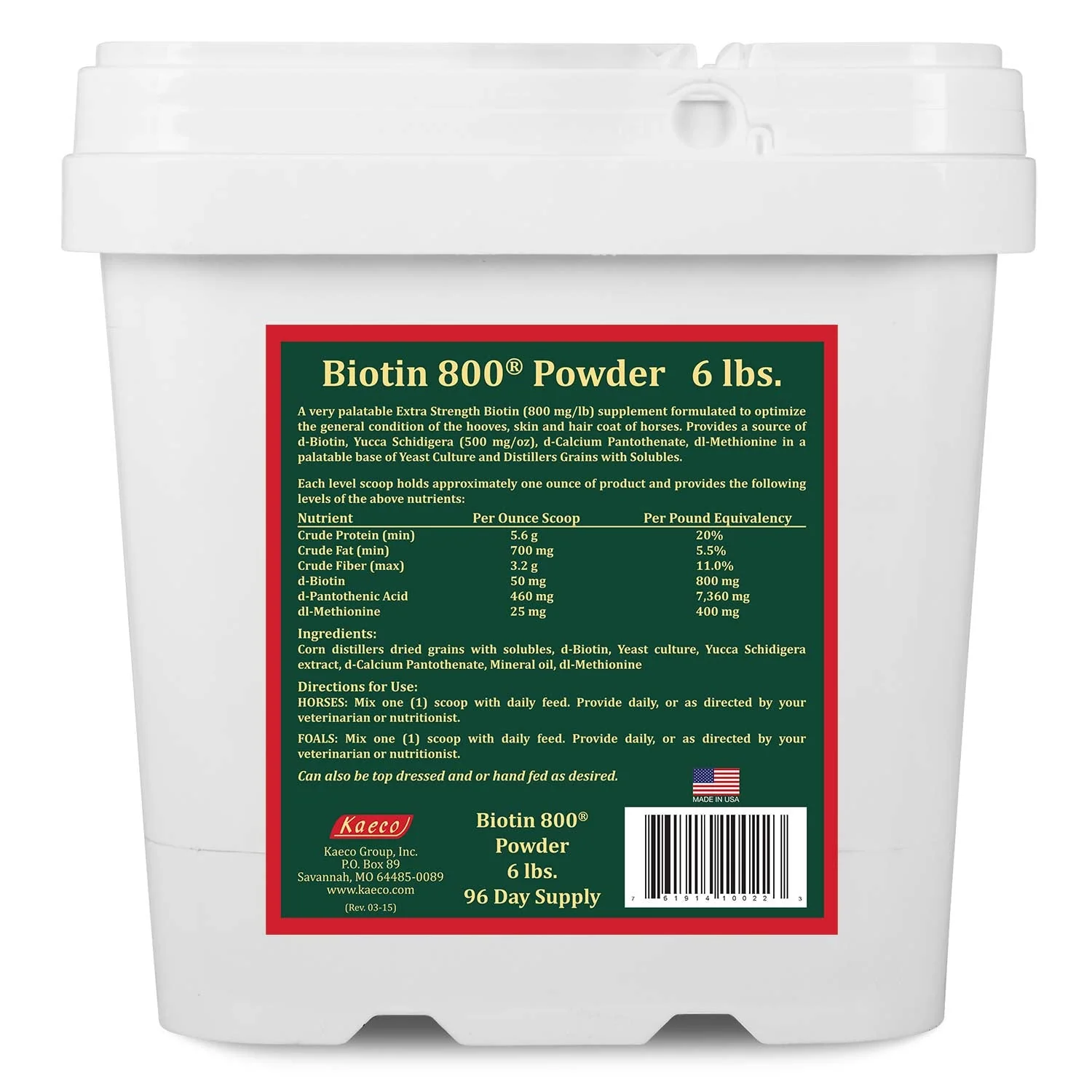 Biotin 800 Powder with Yucca Equine Supplement - Image 7