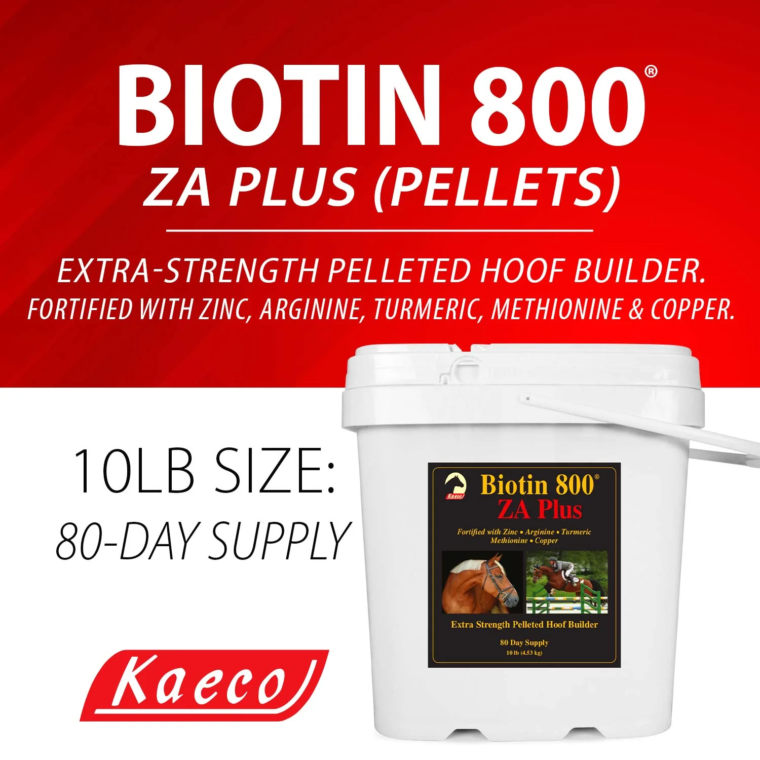 Biotin 800 ZA Plus Pelleted Hoof Builder for Horses - Image 2