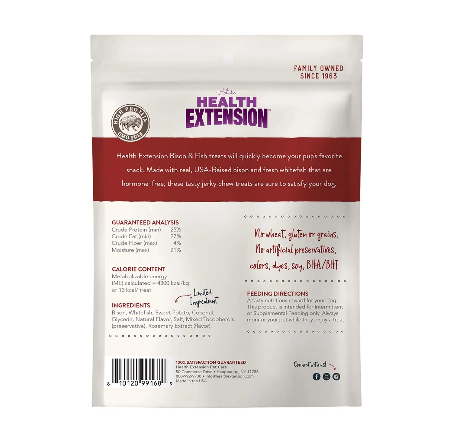 Health Extension Grain-Free Bison & Fish Jerky for Dogs - Image 9