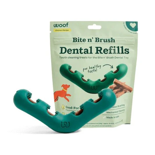 Bite n’ Brush Dog Dental Chew Toy & Treat Refills– Self-Cleaning, Teeth & Gum Care, Plaque & Tartar Remover - Image 8