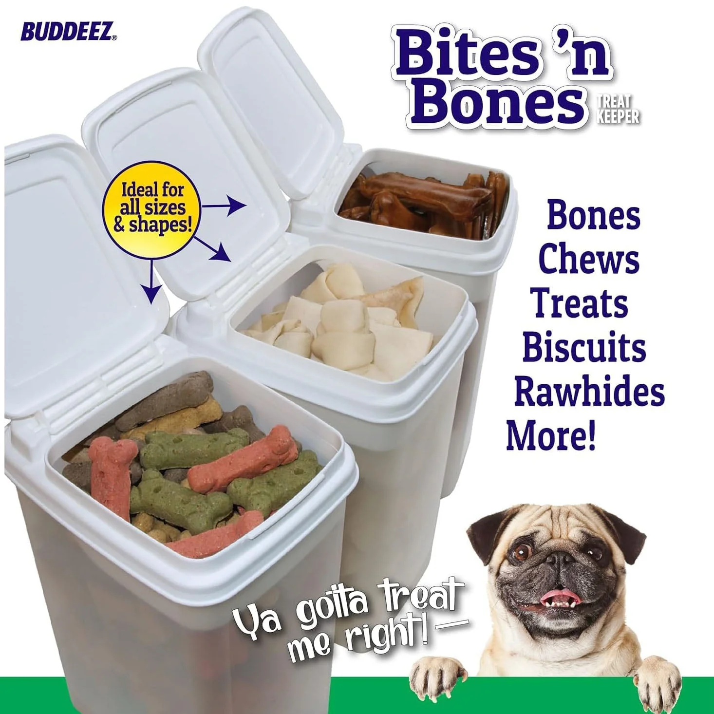 Bites & Bones Treat Canister, 3.25 qt - Image 4