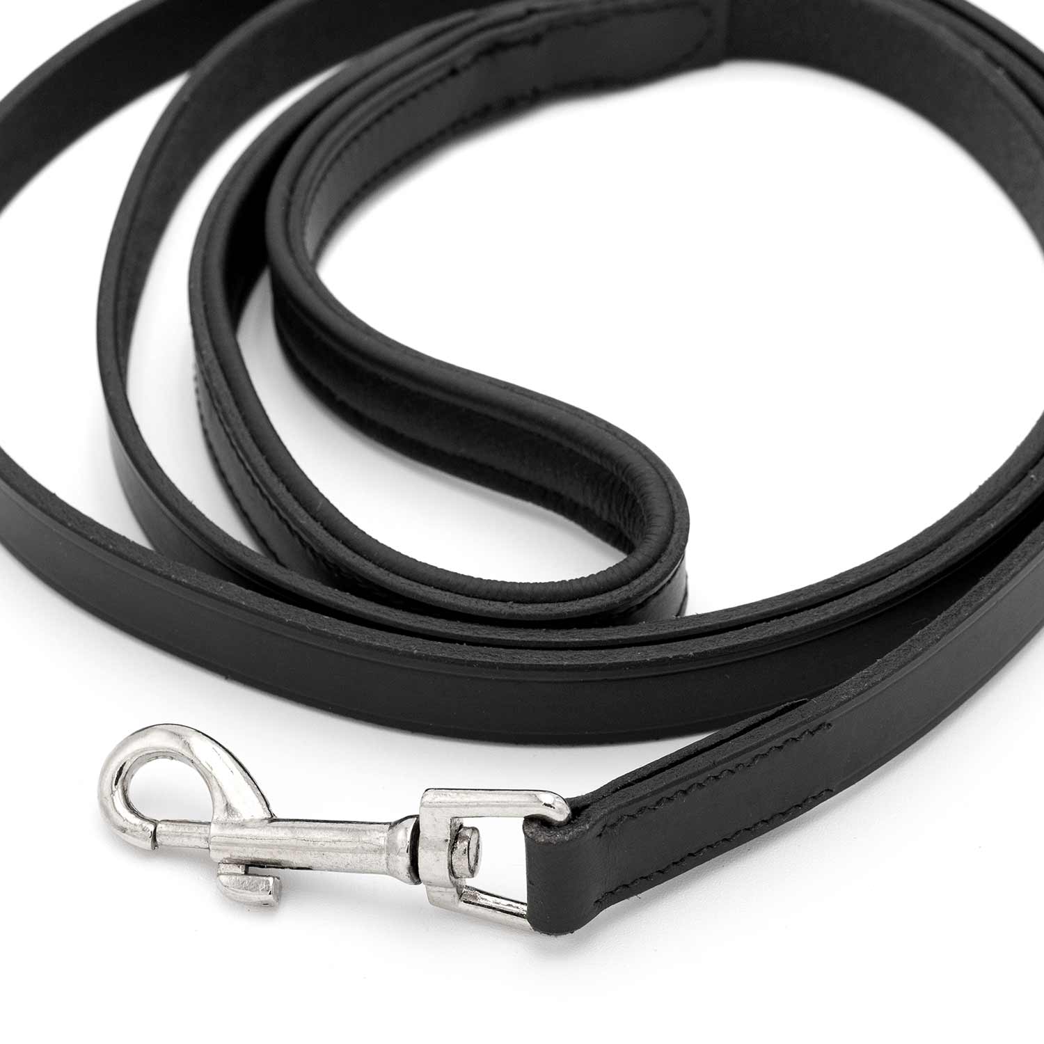 Jeffers Black Padded Leather Pet Leash - Image 6