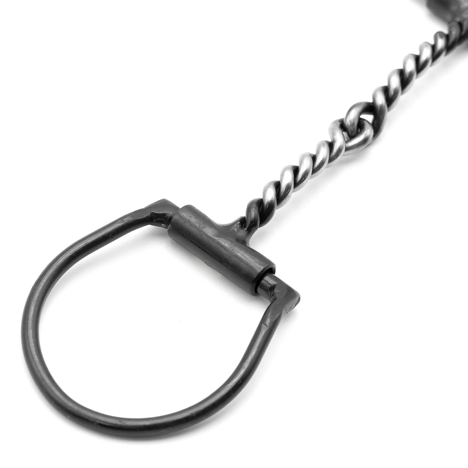 Jeffers Black Steel Offset Dee Horse Bit, Snaffle Mouth - Image 6