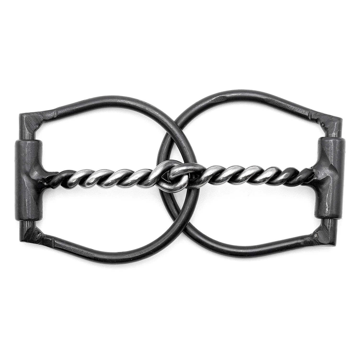 Jeffers Black Steel Offset Dee Horse Bit, Snaffle Mouth - Image 8