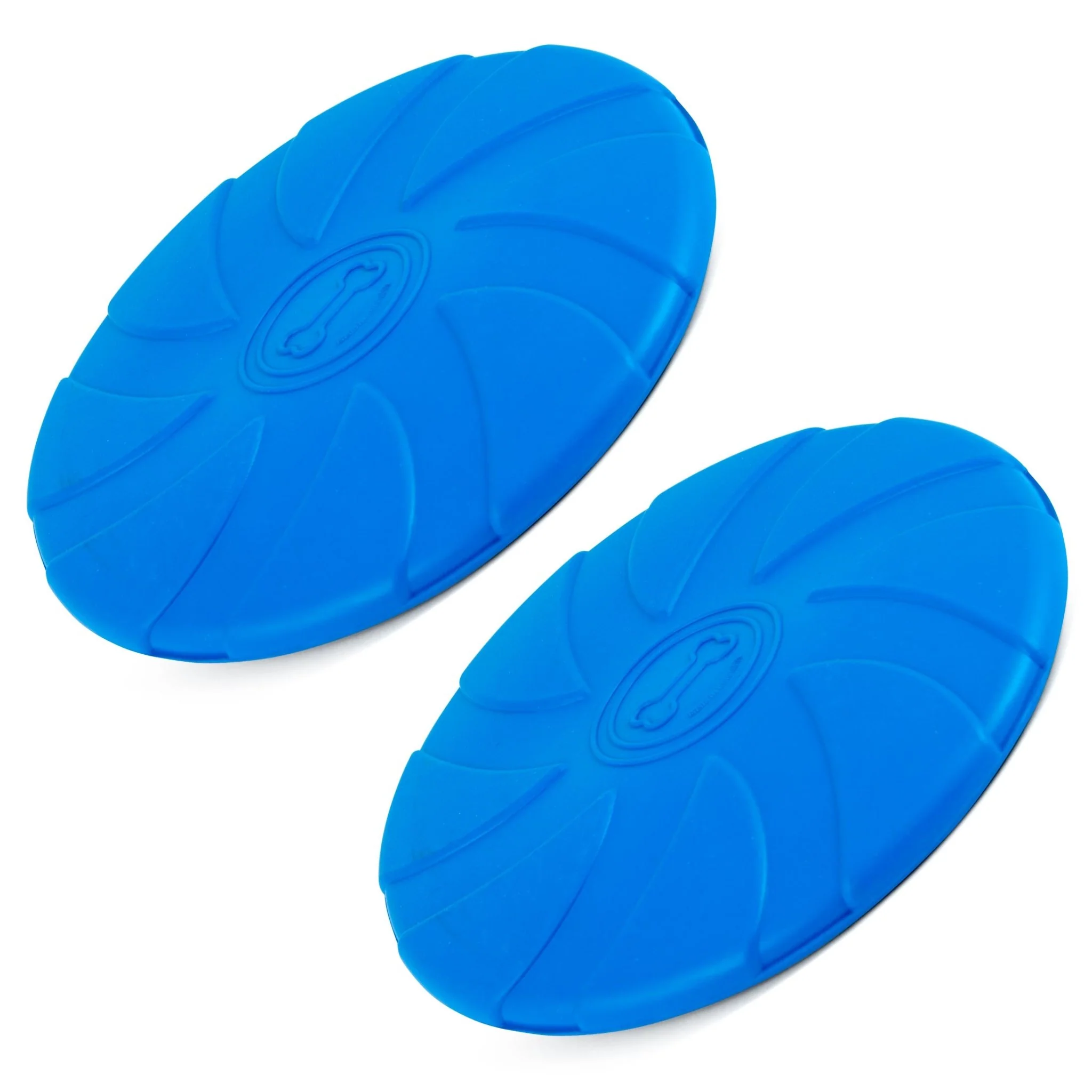 Jeffers Blue Bone Stamped Frisbee Natural Rubber 8 Inch Dog Toy for Fetching & Chewing - Image 14