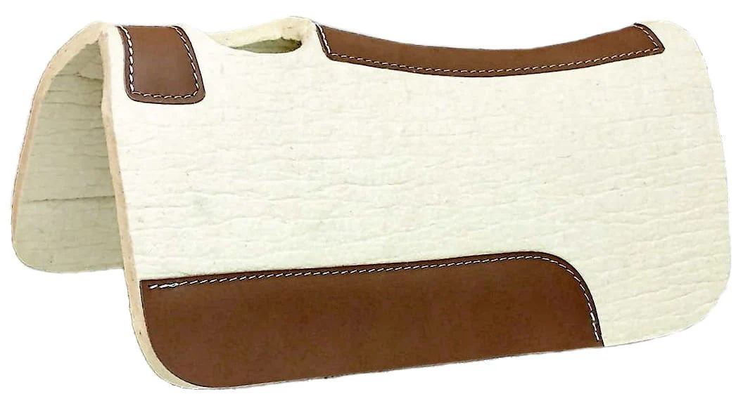 Blue Horse Pressed Wool Contoured Saddle Pad - Image 2