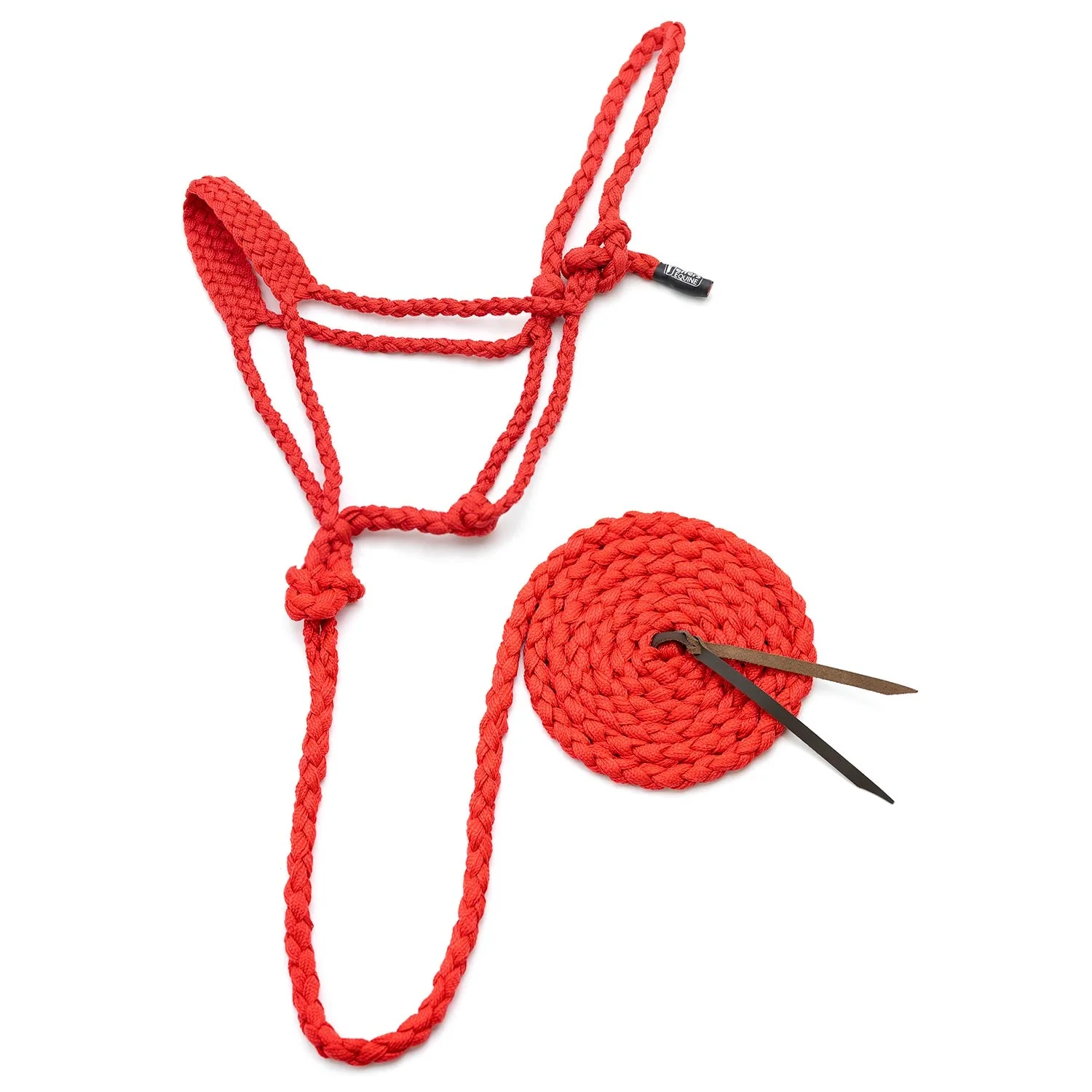 Jeffers Braided Mule Tape Halter with 10' Lead for Horses - Image 23