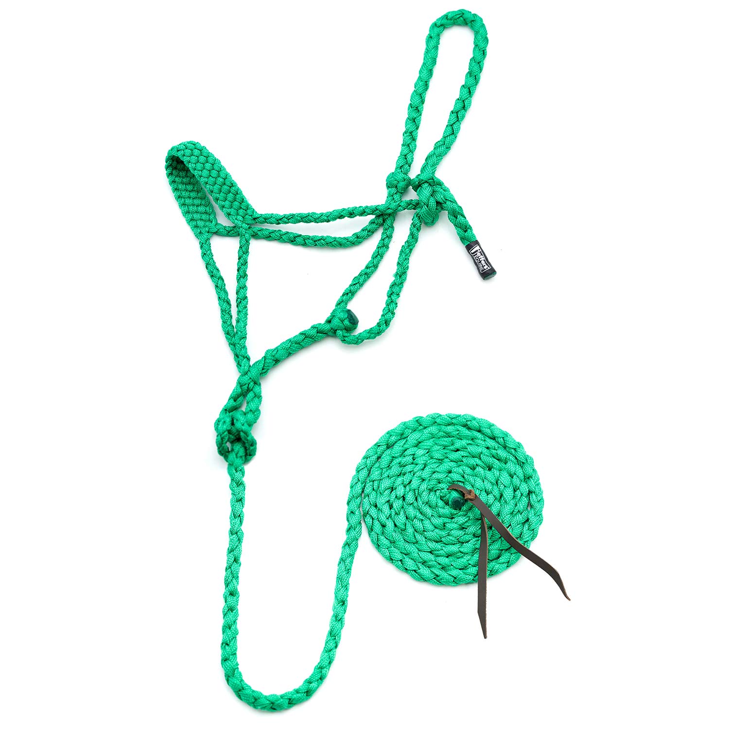 Jeffers Braided Mule Tape Halter with 10' Lead for Horses - Image 24