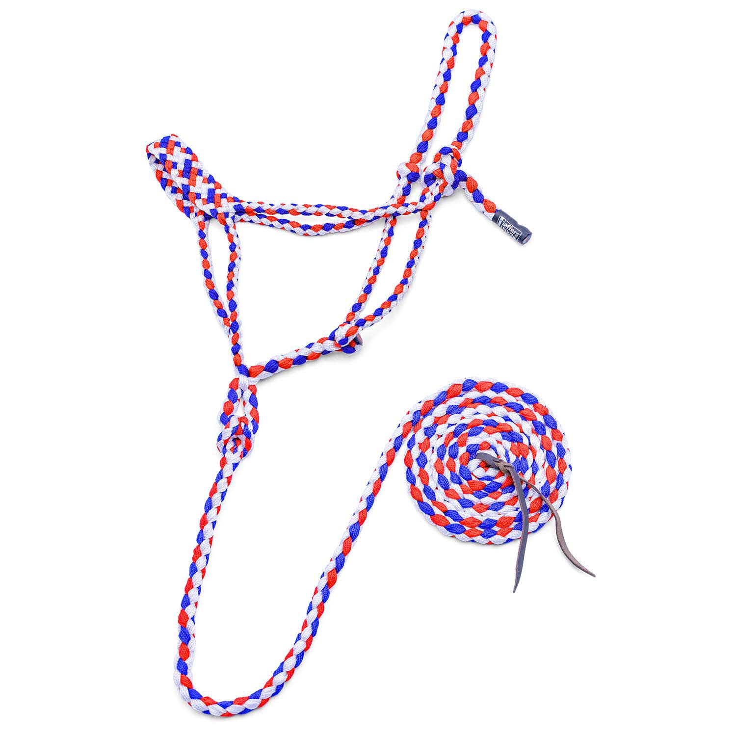 Jeffers Braided Mule Tape Halter with 10' Lead for Horses - Image 45