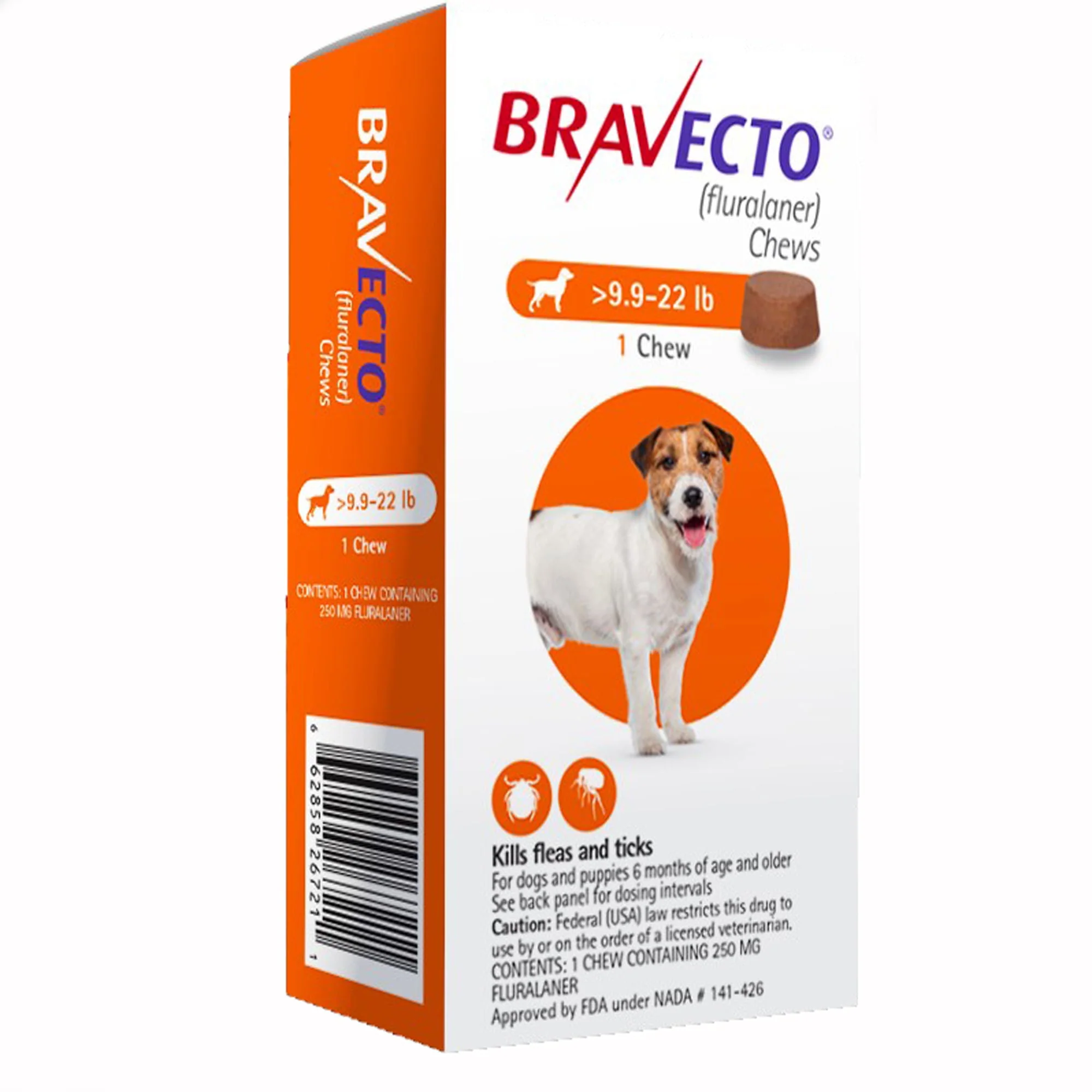 Rx Bravecto Chews for Dogs (Fluralaner) - 12 Week Flea & Tick Prevention, 1 Chew - Image 7