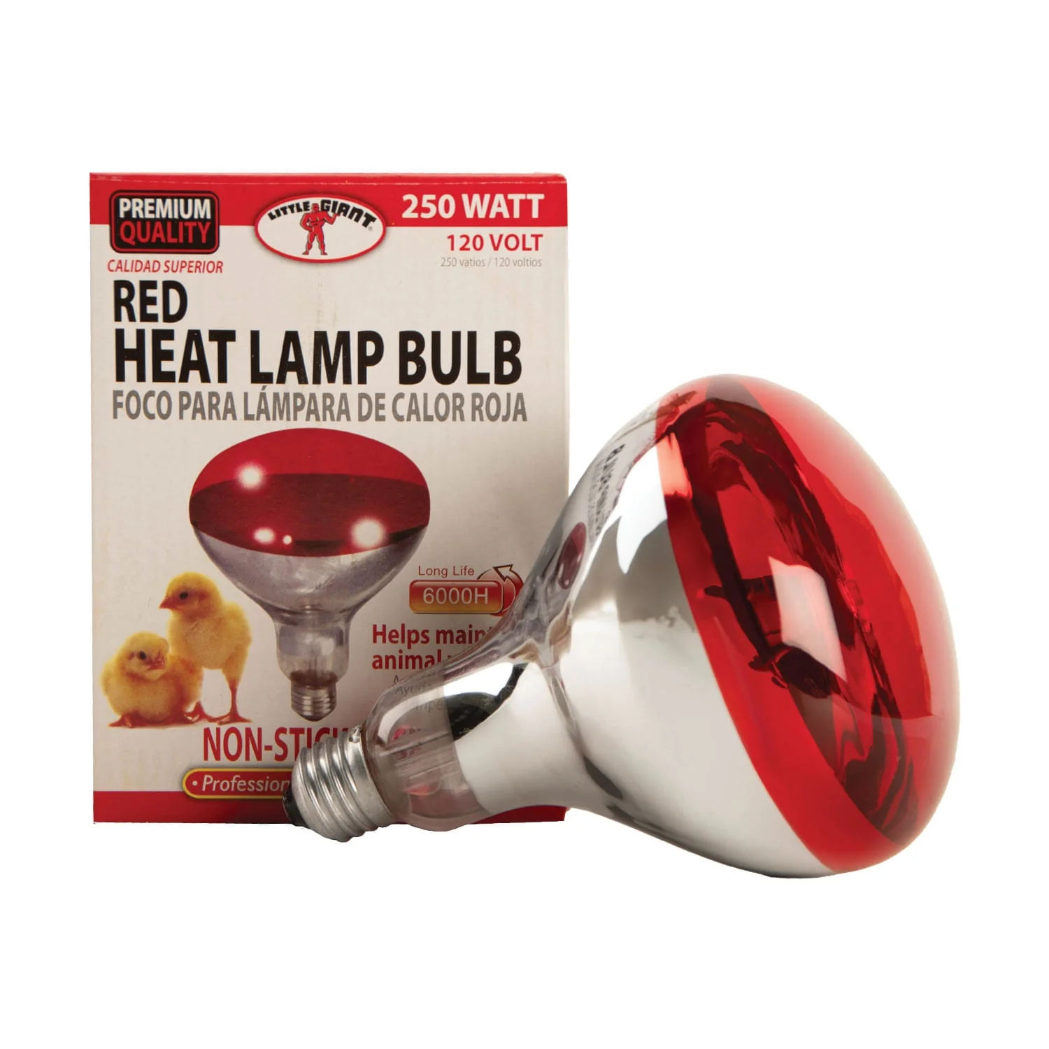 Clamp-On Brooder Heat Lamp for Chicks & Poultry - Compatible with 250W Red & Clear Heat Bulbs - Image 2