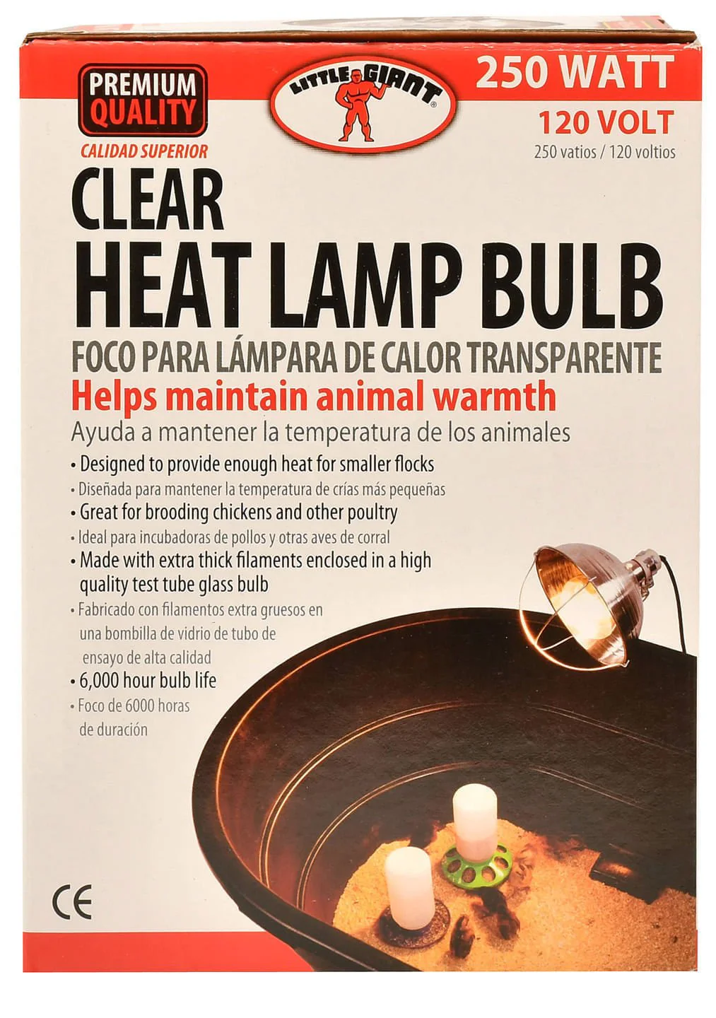 Clamp-On Brooder Heat Lamp for Chicks & Poultry - Compatible with 250W Red & Clear Heat Bulbs - Image 6