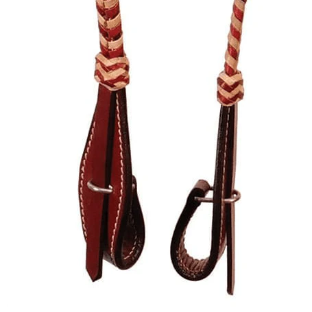 Buffalo Leather Brown Rawhide Laced One Ear Headstall - Image 4